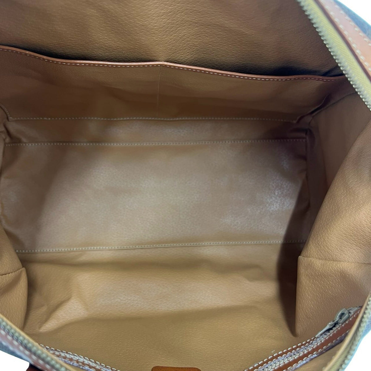Celine Brown Leather Pvc Boston Bag Handbag (Pre-Owned)