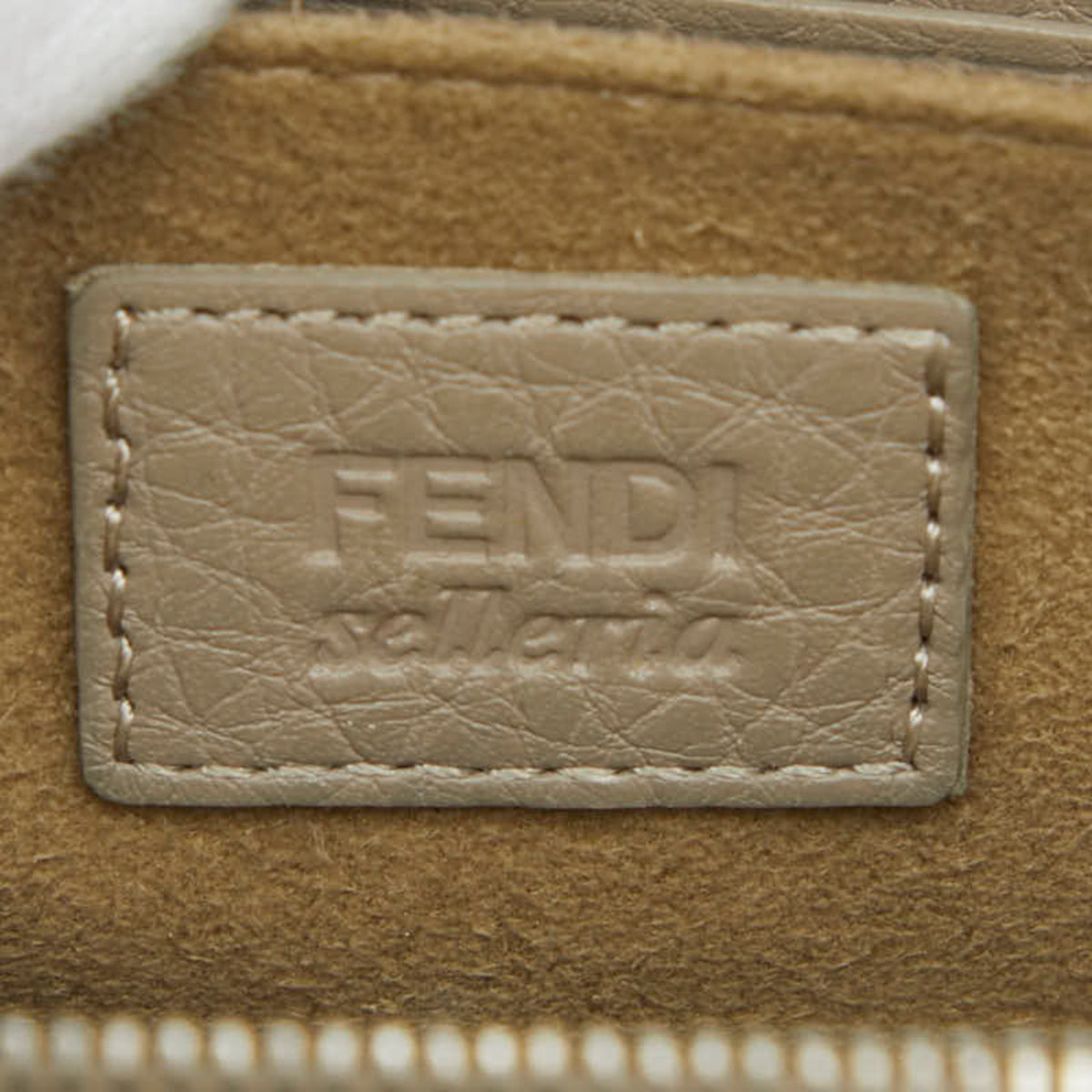 Fendi Grayish Leather Coin Purse/Coin Case (Pre-Owned)