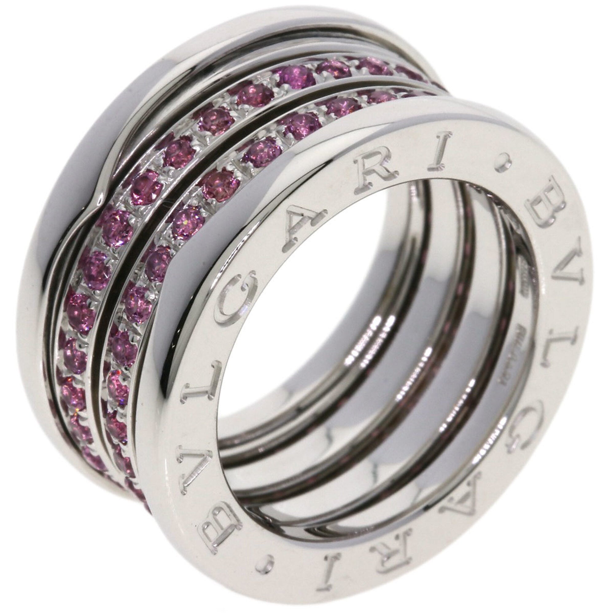 Bvlgari Silver White Gold (18K) Band Ring (Pre-Owned)