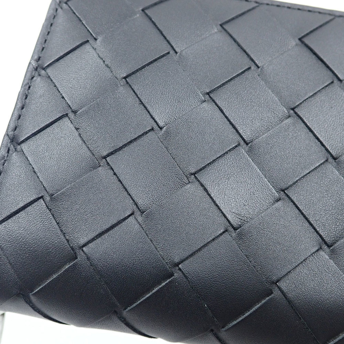 Bottega Veneta Black Intrecciato Long Wallet (Bi-Fold) (Pre-Owned)