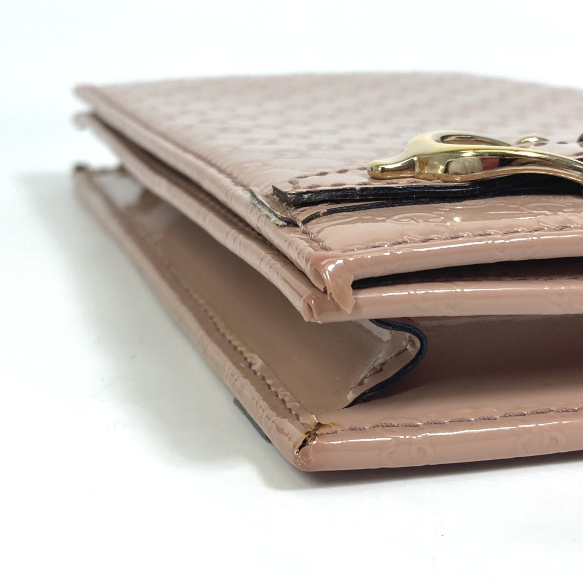 Gucci Beige Patent Leather Shoulder Bag (Pre-Owned)