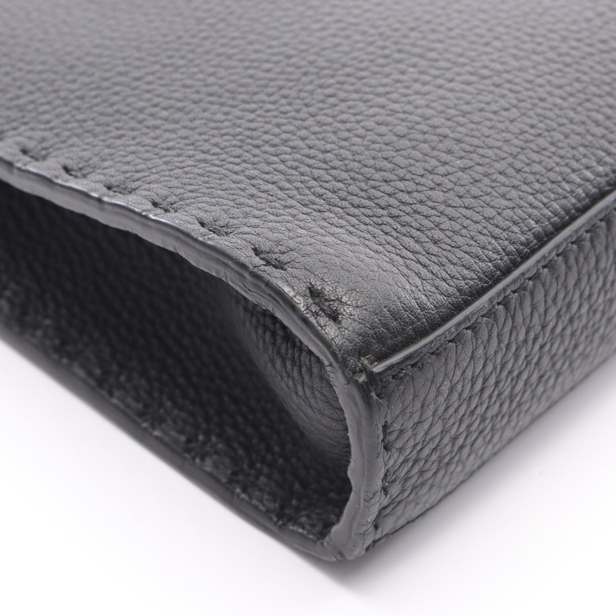 Fendi Peekaboo Black Leather Briefcase (Pre-Owned)