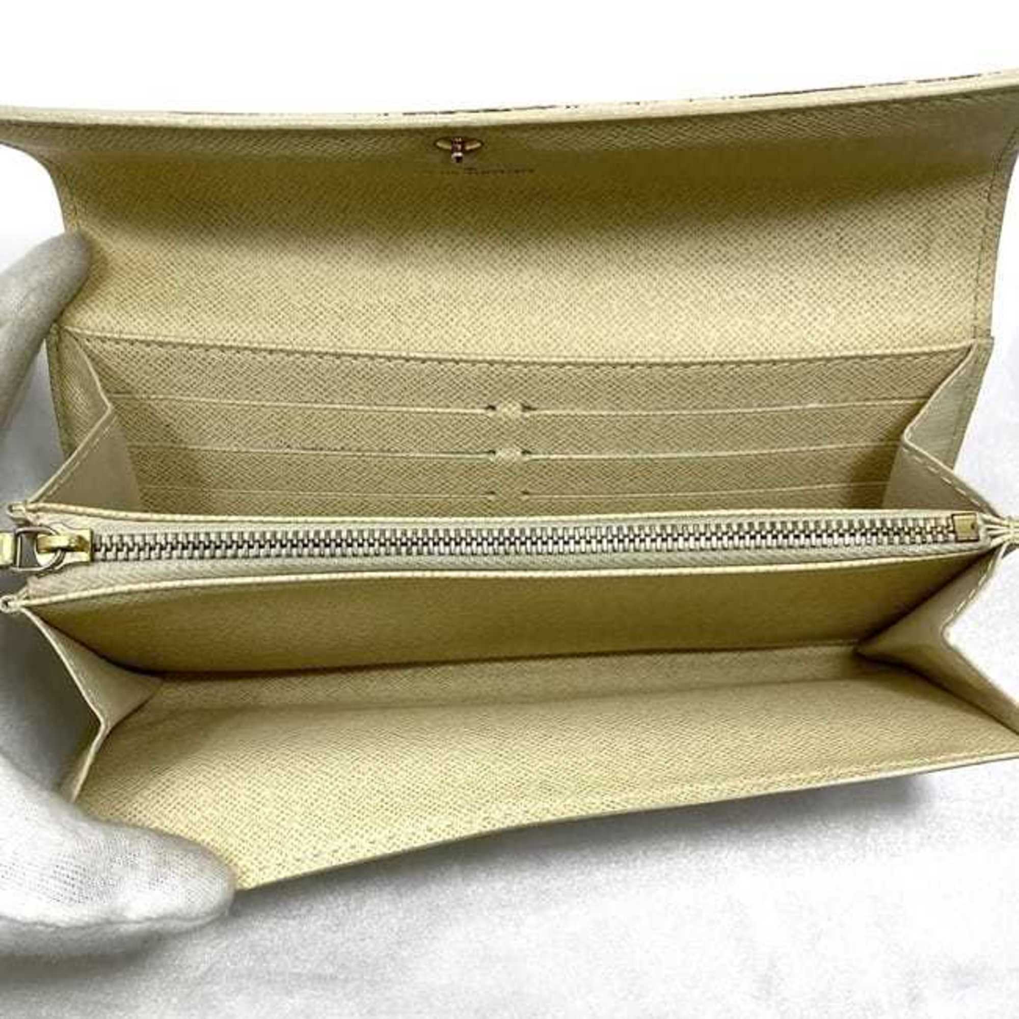 Louis Vuitton Damier Azur Gray White Damier Canvas Long Wallet (Bi-Fold) (Pre-Owned)