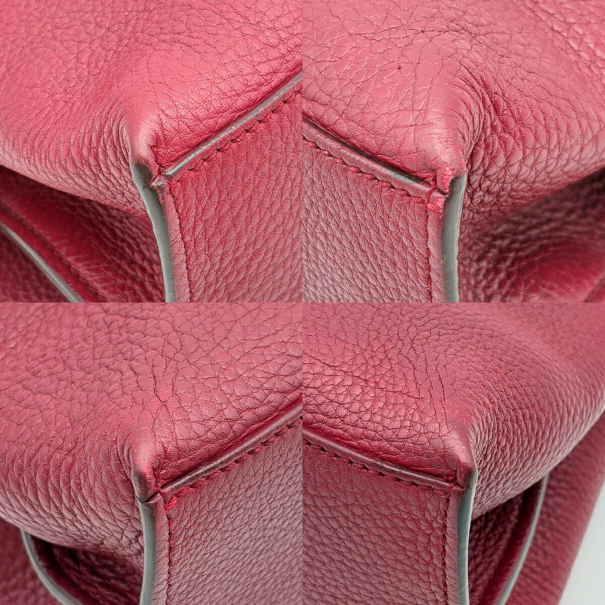 Gucci Bordeaux Leather Shoulder Bag (Pre-Owned)