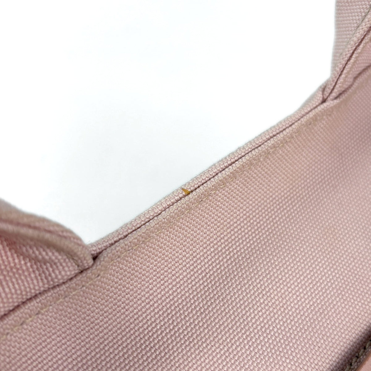 Prada Pink Canvas Basket Handbag (Pre-Owned)