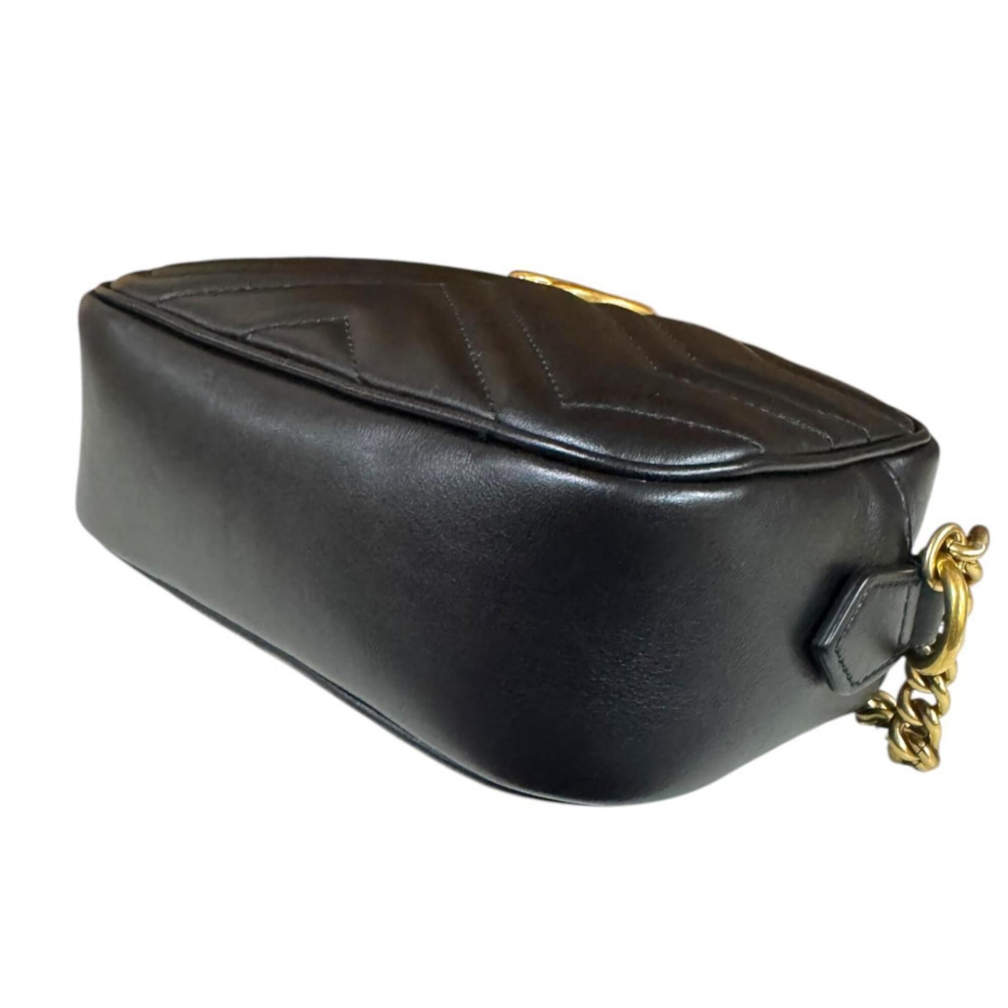 Gucci Black Leather Shoulder Bag (Pre-Owned)