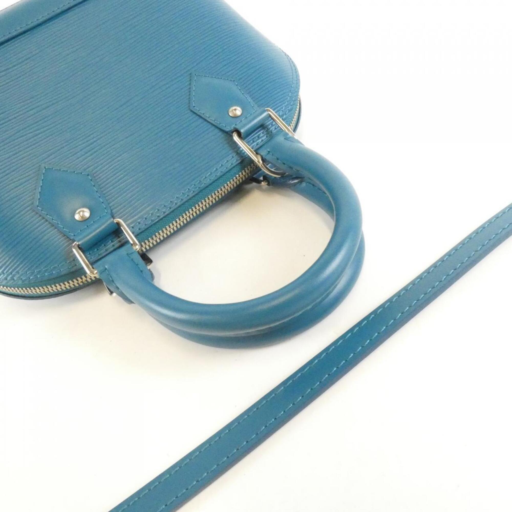 Louis Vuitton Blue Cyan Leather Handbag (Pre-Owned)