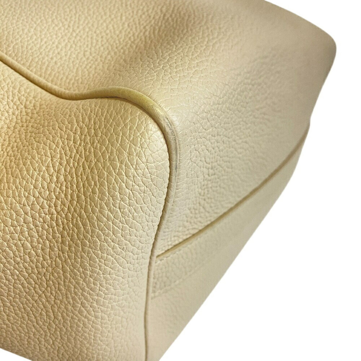 Celine Beige Off-White Leather Shoulder Bag (Pre-Owned)