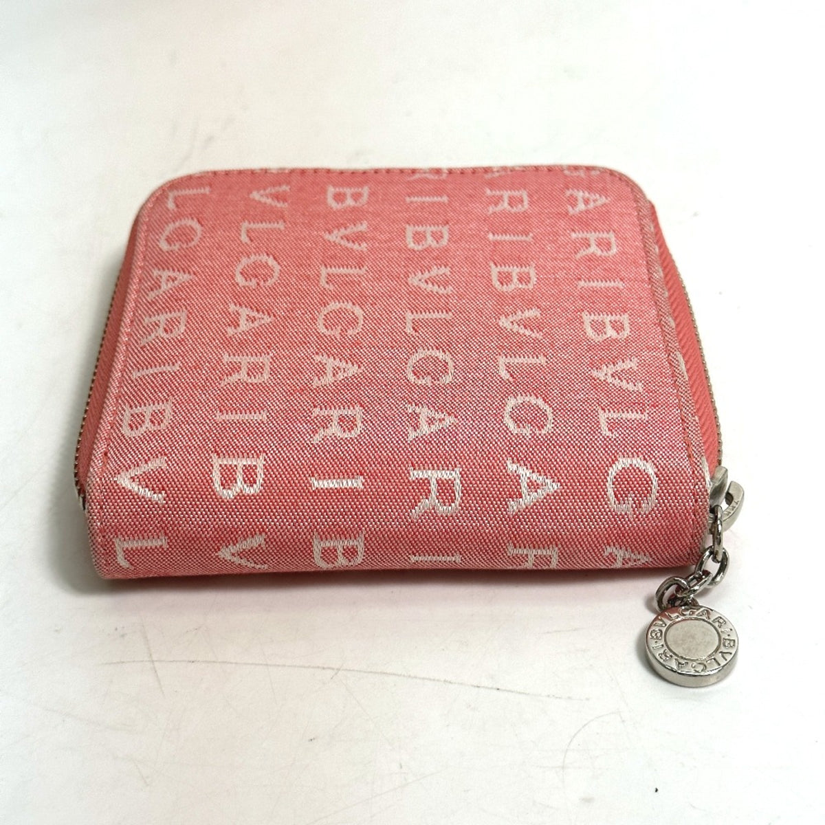 Bvlgari Pink Cloth Wallet (Bi-Fold) (Pre-Owned)