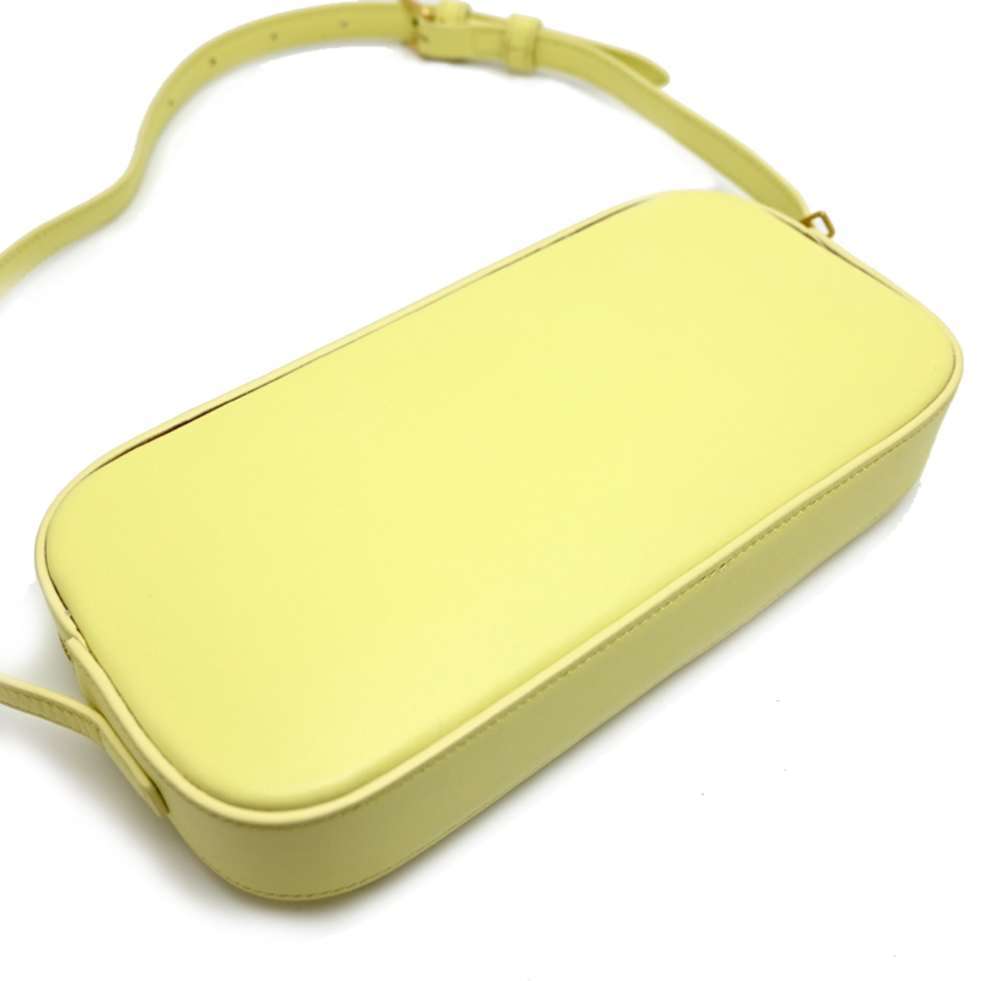 Celine Yellow Leather Shoulder Bag (Pre-Owned)
