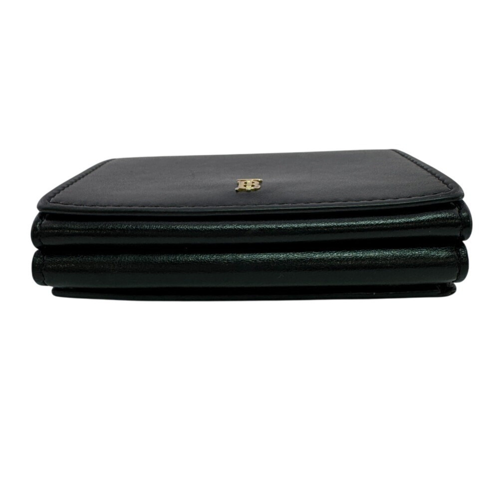 Burberry Black Leather Wallet (Tri-Fold) (Pre-Owned)
