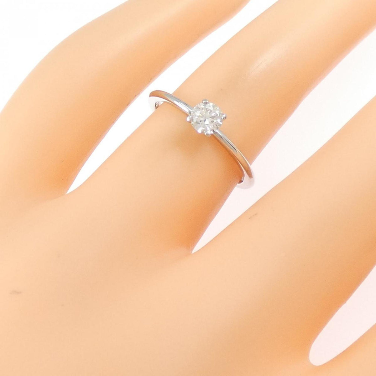 Tiffany Platinum Platinum 950 Band Ring (Pre-Owned)