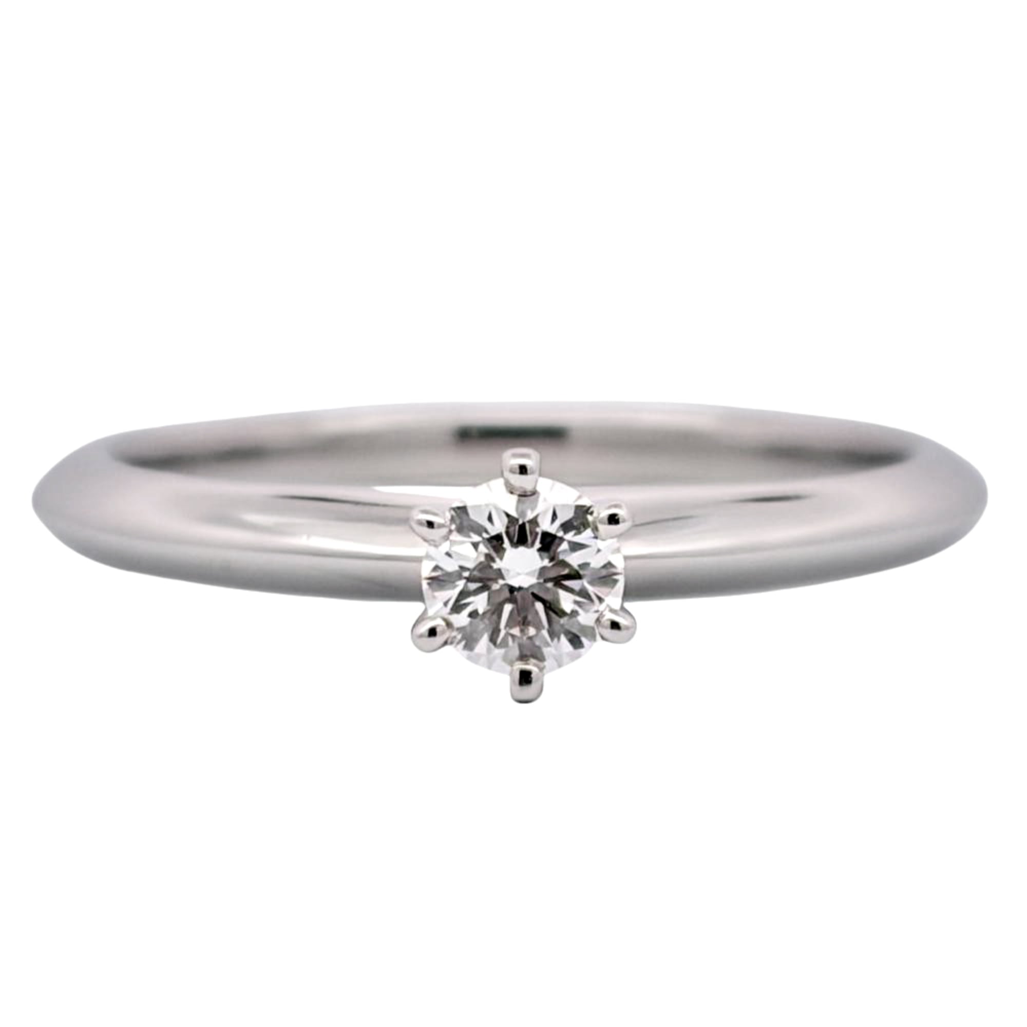 Tiffany Platinum Platinum 950 Band Ring (Pre-Owned)