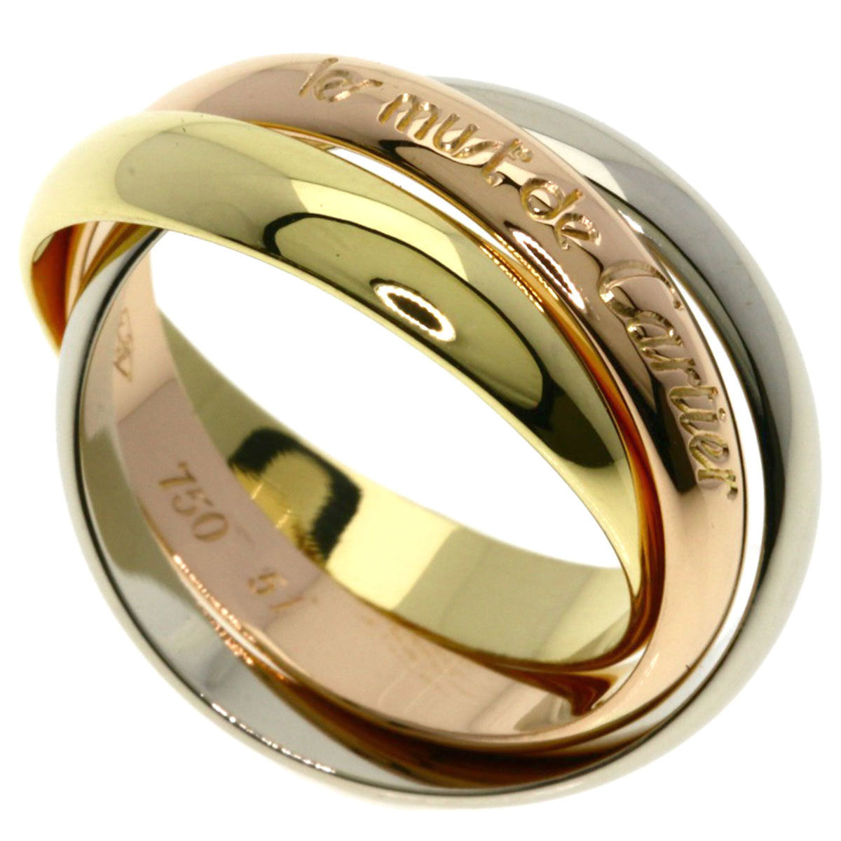 Cartier Yellow Gold (18K) Pink Gold (18K) White Gold (18K) Band Ring (Pre-Owned)