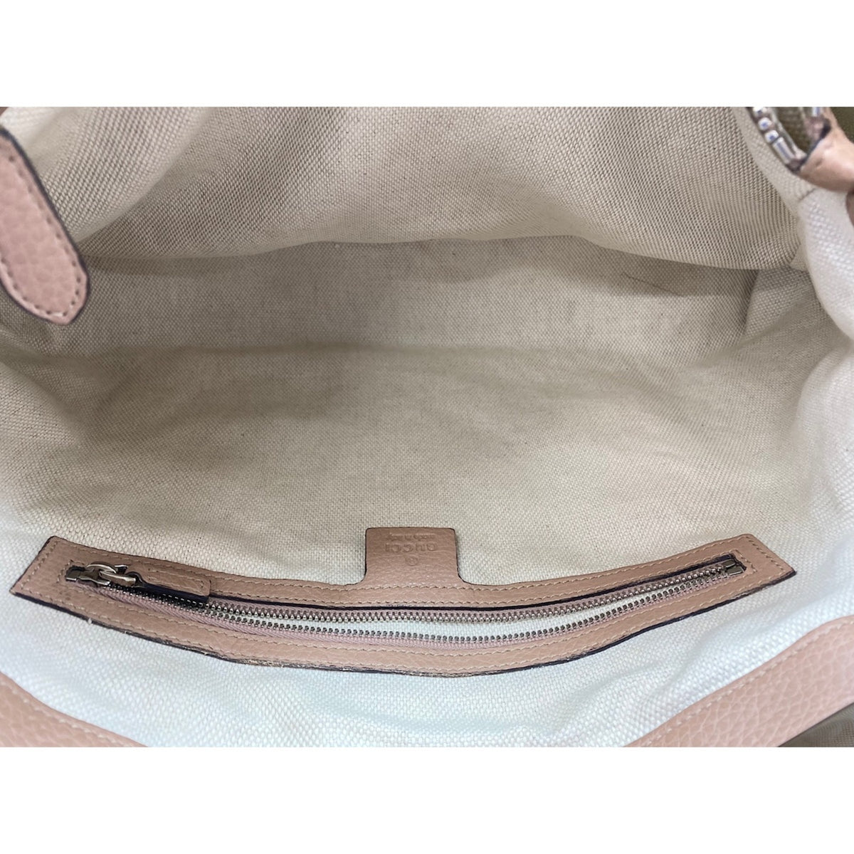 Gucci Beige Pink Tote Bag (Pre-Owned)