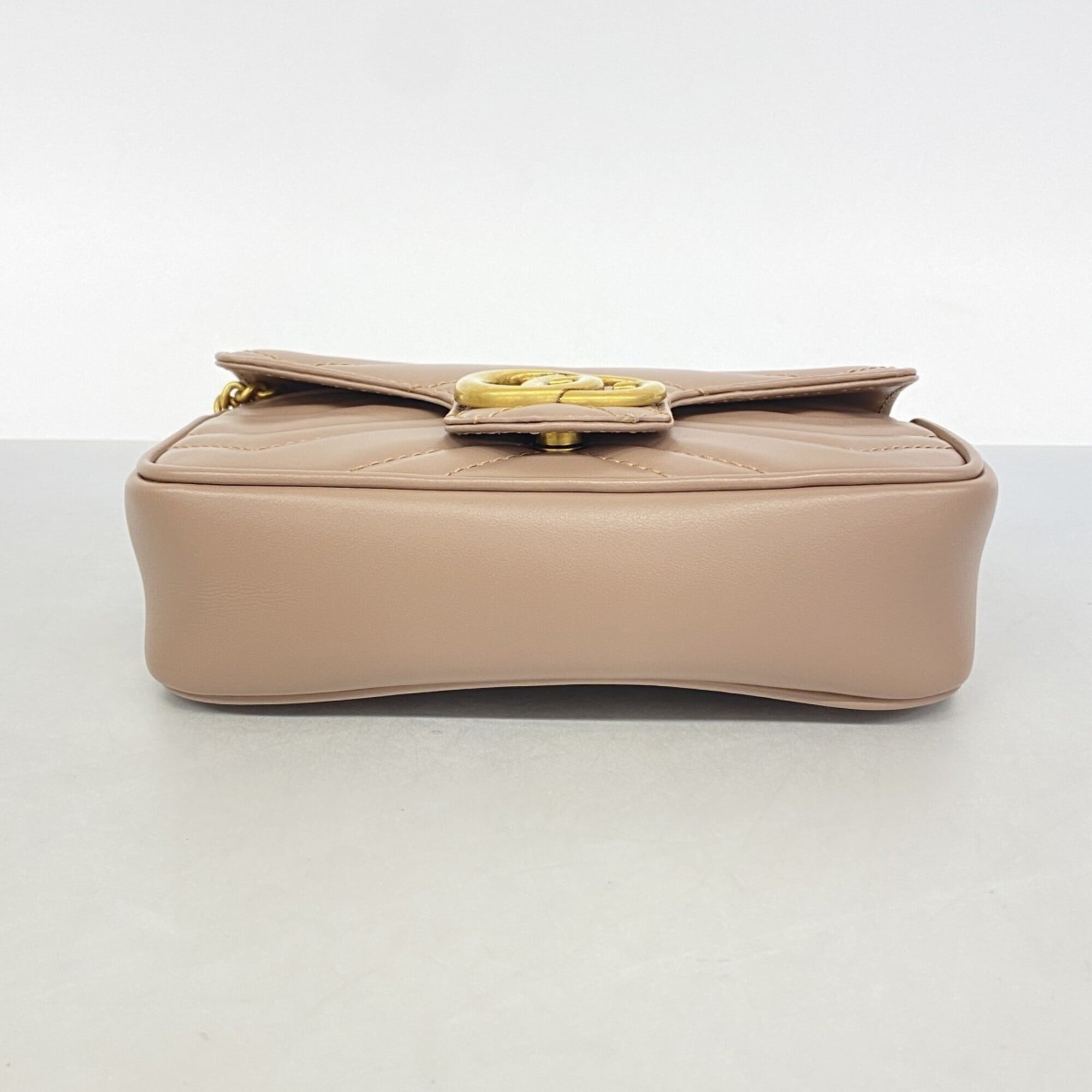 Gucci Brown Leather Shoulder Bag (Pre-Owned)