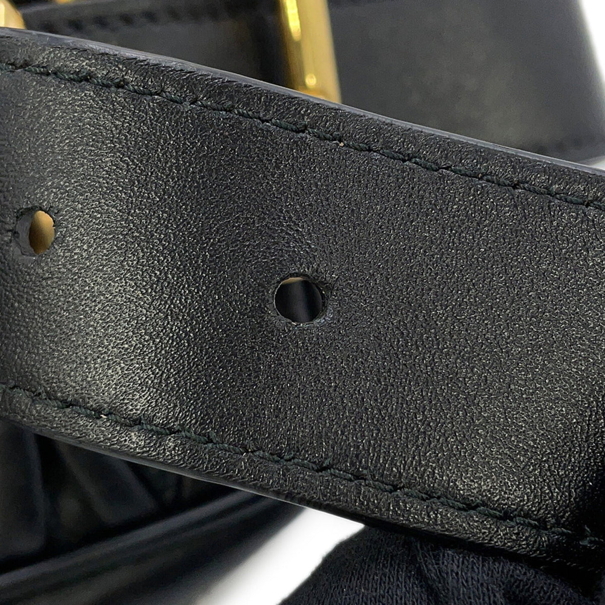 Miu Miu Matelasse Black Leather Clutch Bag Handbag (Pre-Owned)
