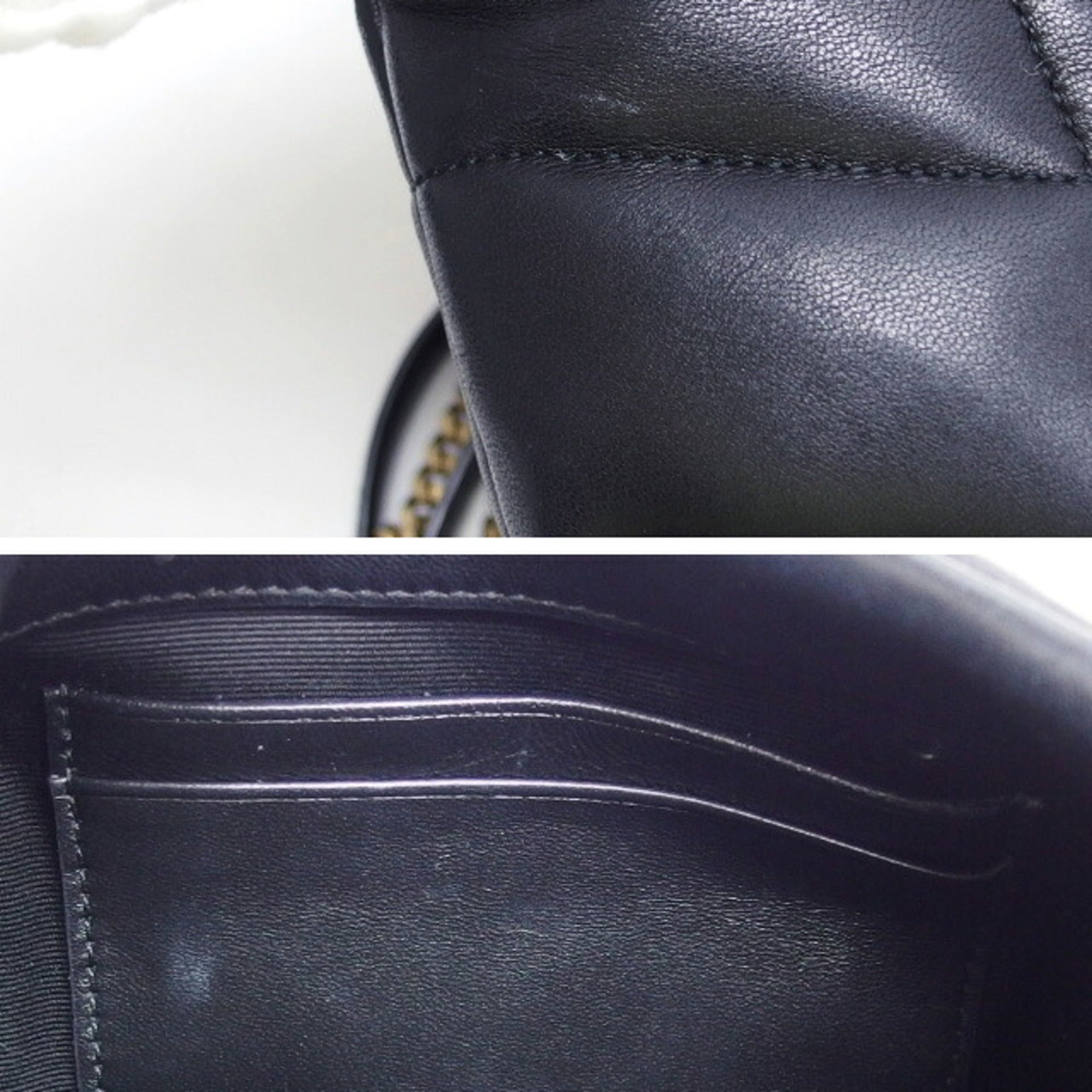 Saint Laurent Black Leather Shoulder Bag (Pre-Owned)