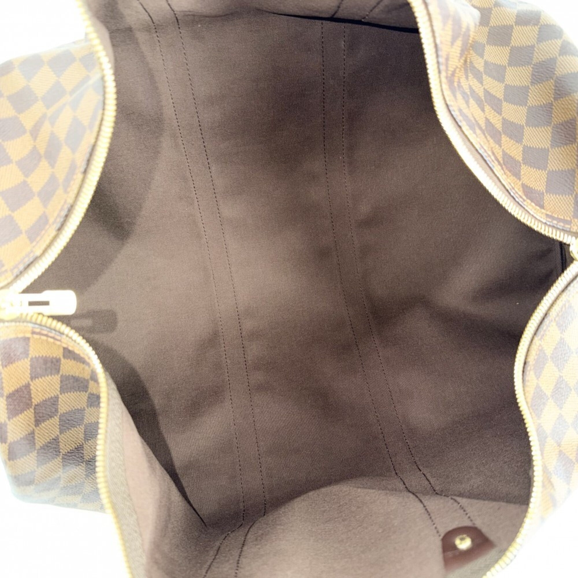 Louis Vuitton Brown Damier Canvas Boston Bag Shoulder Bag (Pre-Owned)