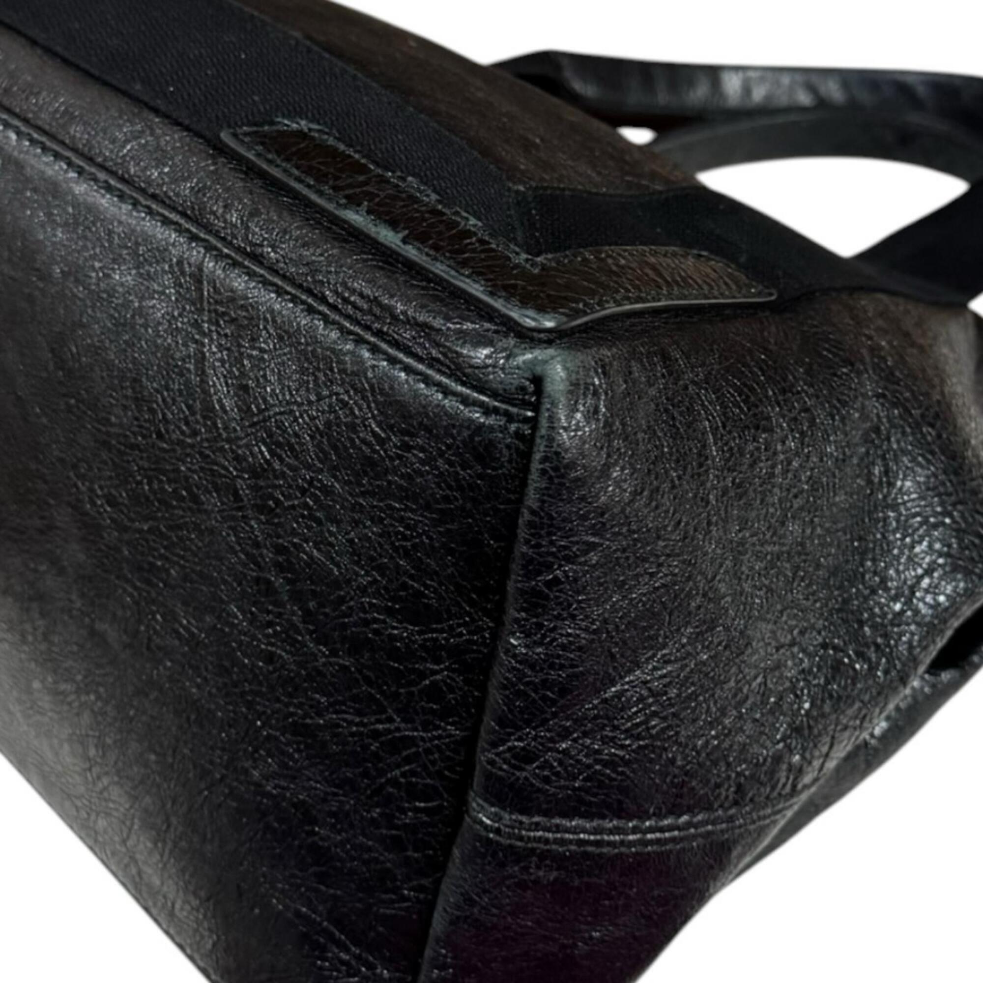 Balenciaga Black Leather Tote Bag (Pre-Owned)