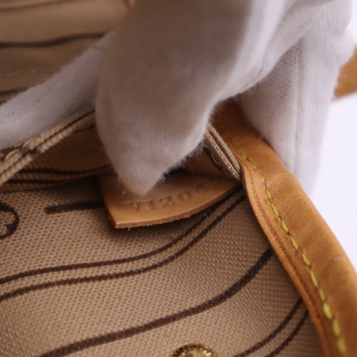 Louis Vuitton Monogram Beige Brown Coated Canvas Leather Handbag (Pre-Owned)