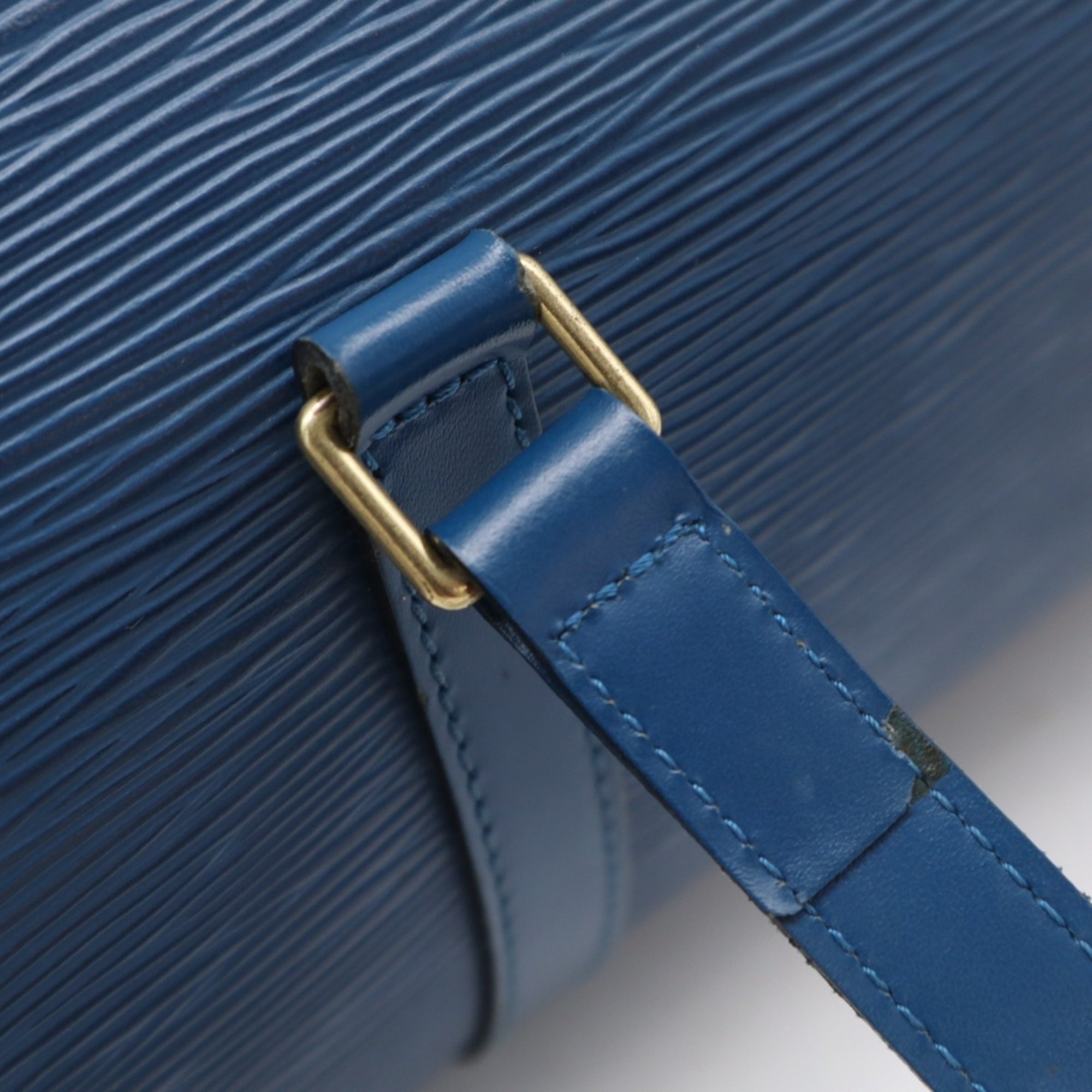 Louis Vuitton Toledo Blue Leather Handbag (Pre-Owned)
