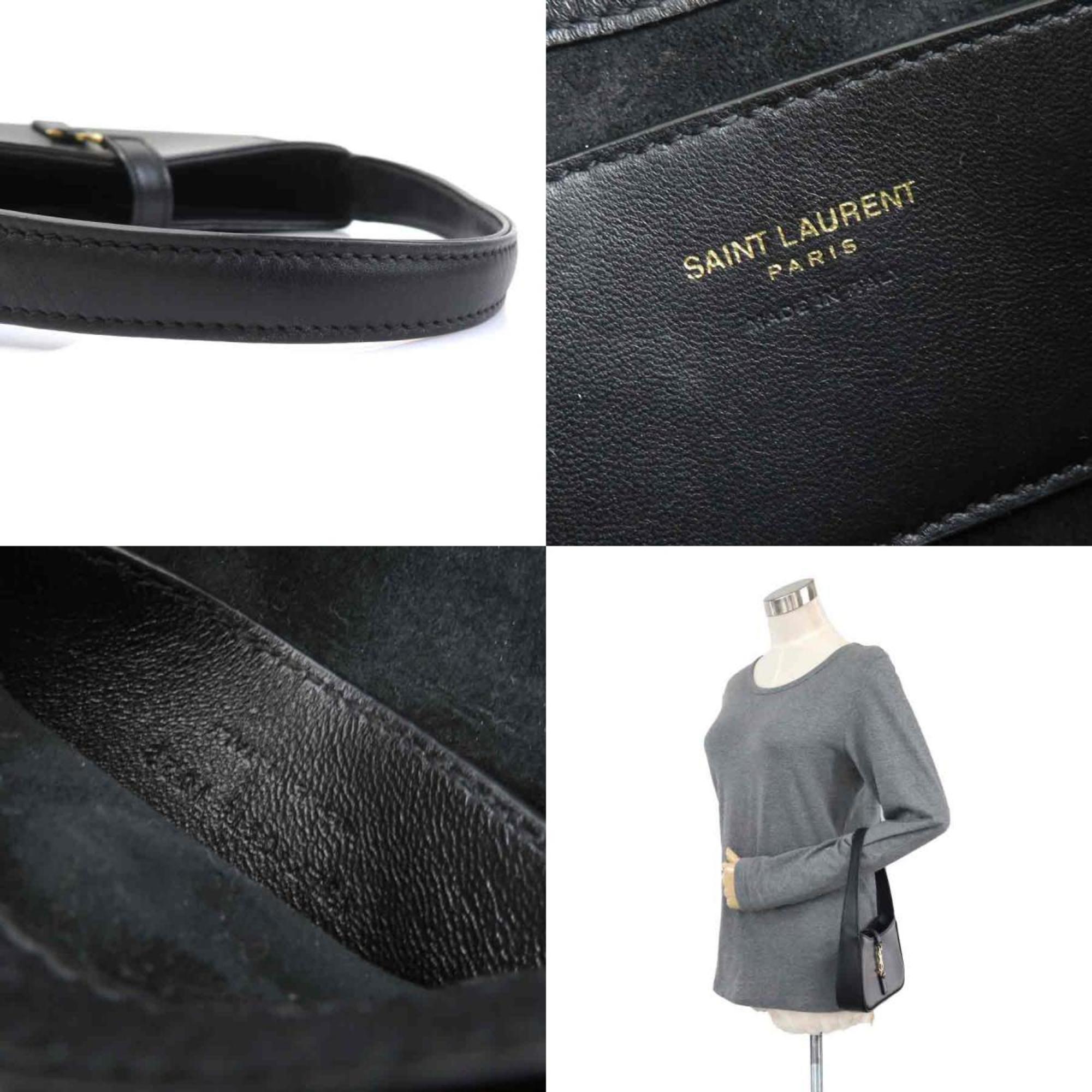 Saint Laurent Black Leather Handbag (Pre-Owned)