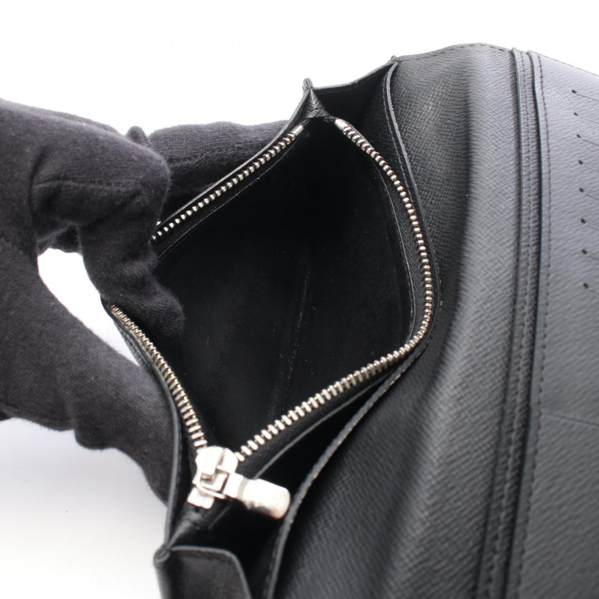 Louis Vuitton Black Pvc Leather Long Wallet (Bi-Fold) (Pre-Owned)