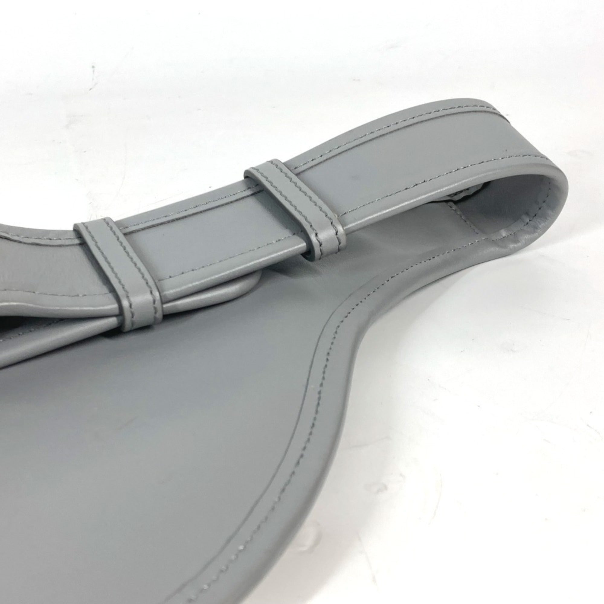 Burberry Gray Leather Fanny Pack (Pre-Owned)