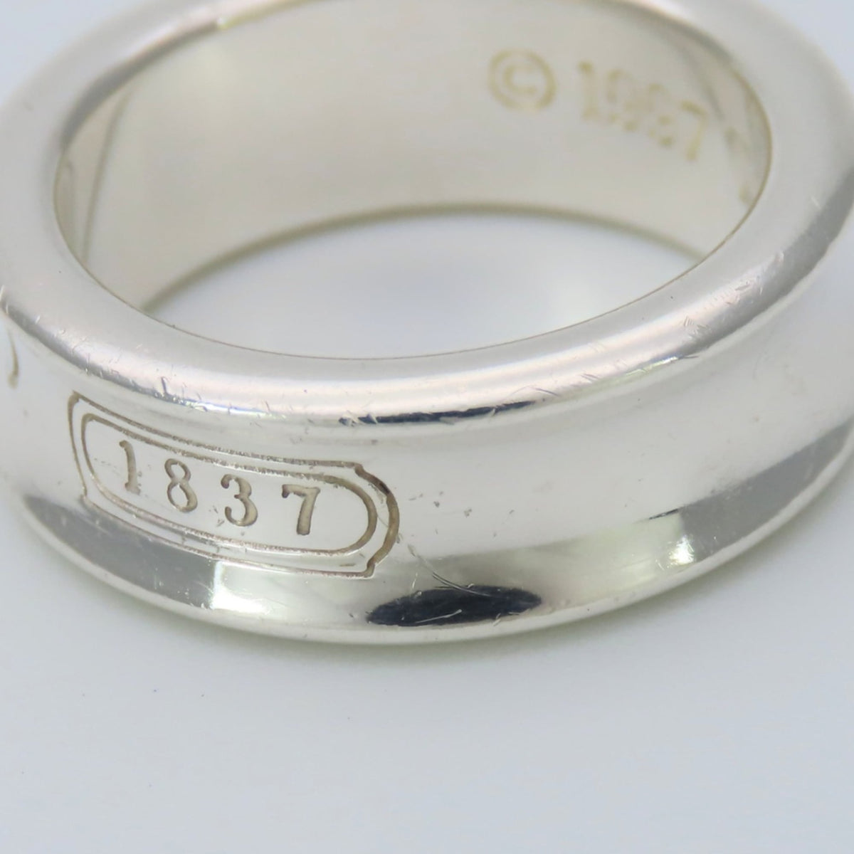 Tiffany Silver Silver 925 Band Ring (Pre-Owned)