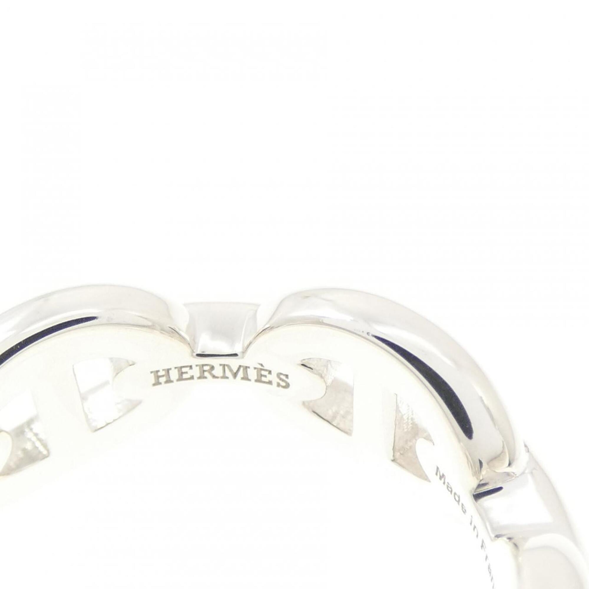Hermes Silver 925 Band Ring (Pre-Owned)