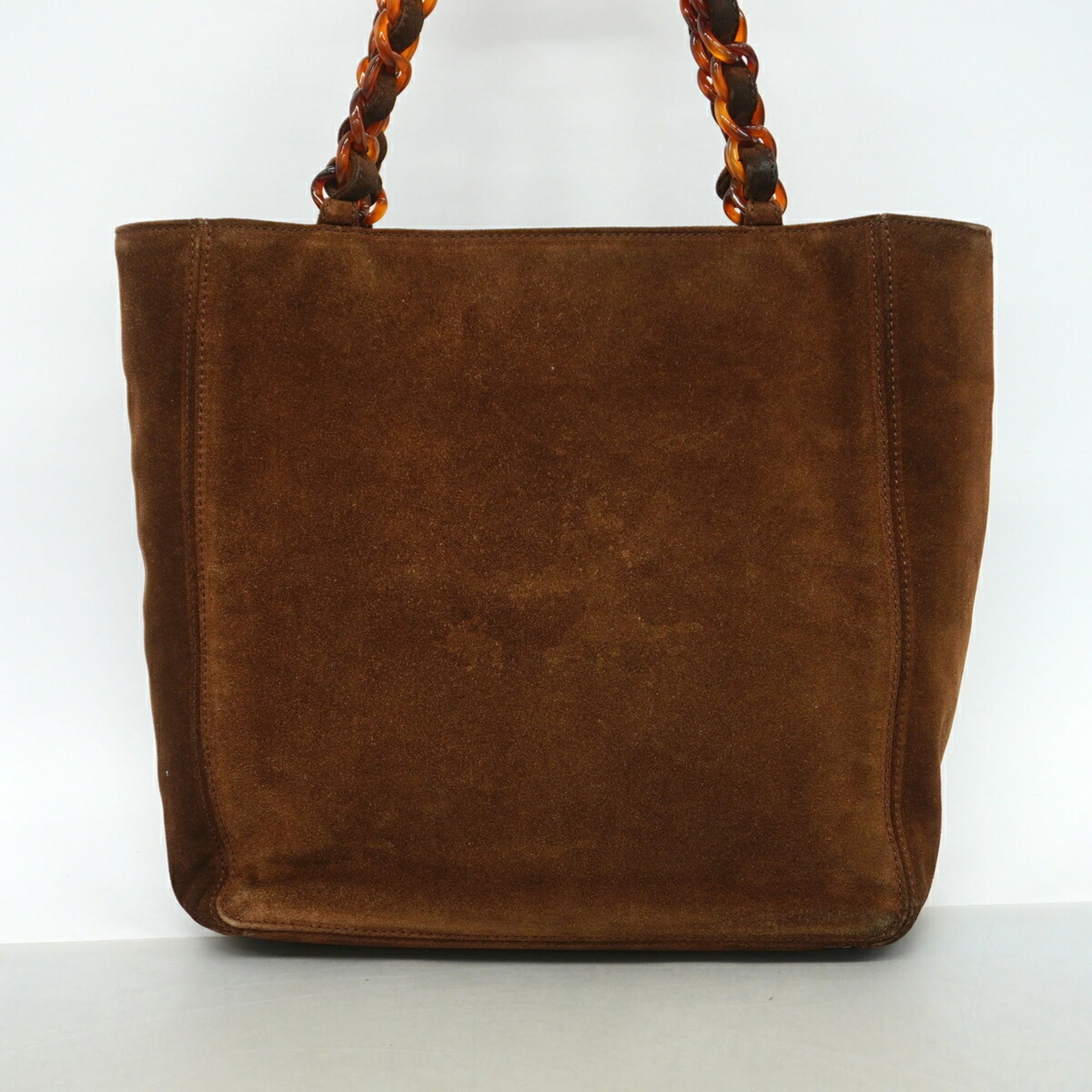 Chanel Brown Suede Tote Bag (Pre-Owned)