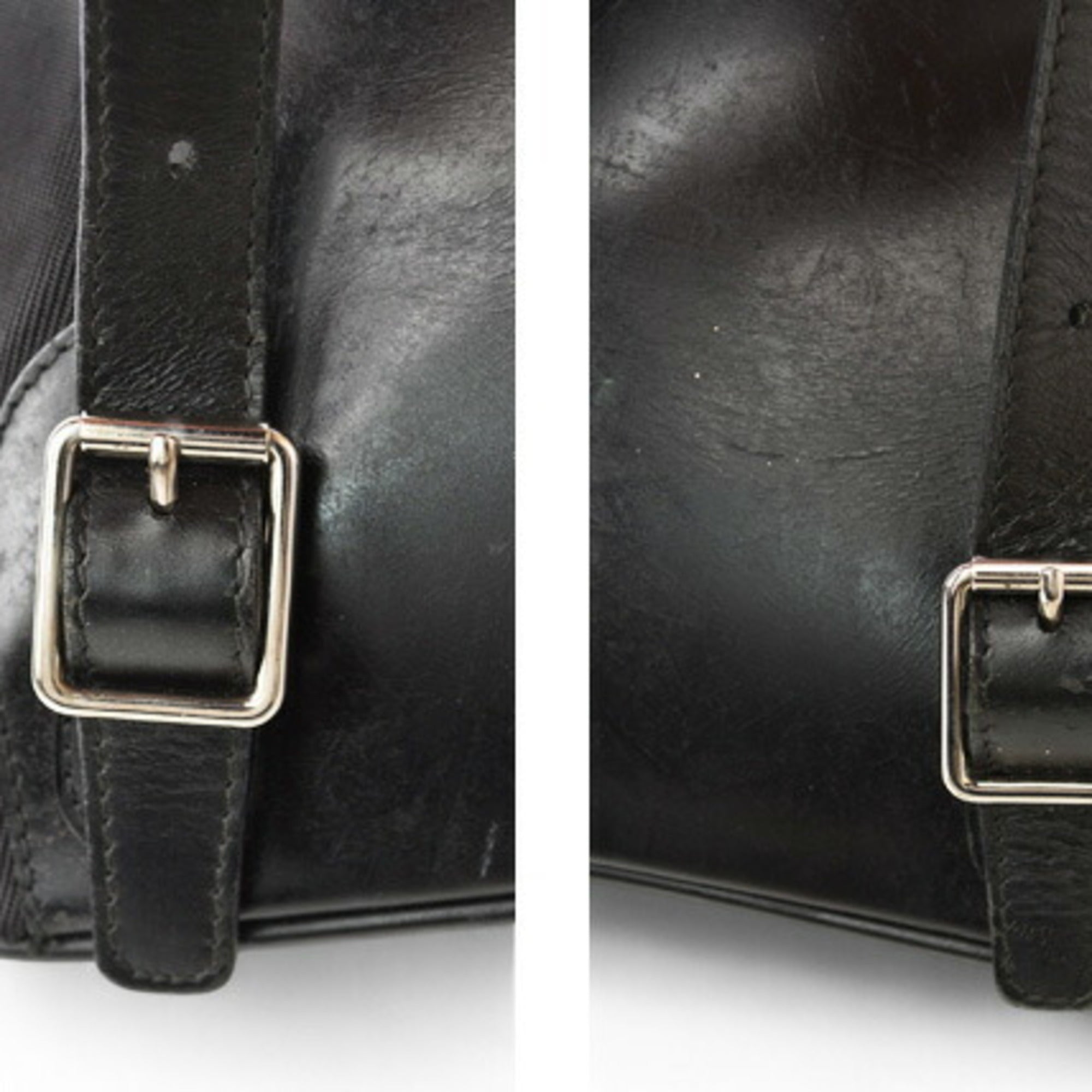 Gucci Black Leather Backpack (Pre-Owned)