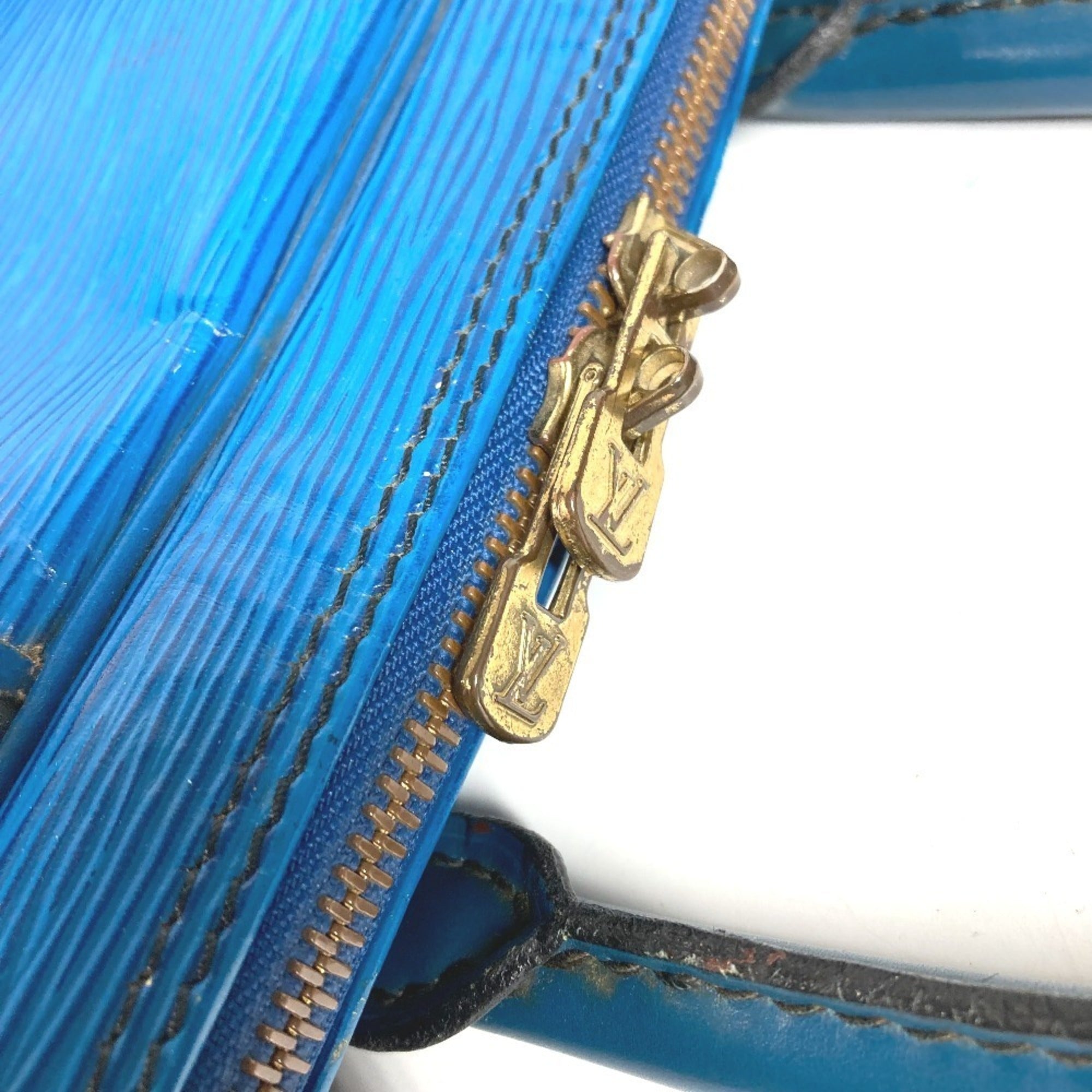 Louis Vuitton Blue Toledo Blue Epi Leather Briefcase Handbag Tote Bag (Pre-Owned)