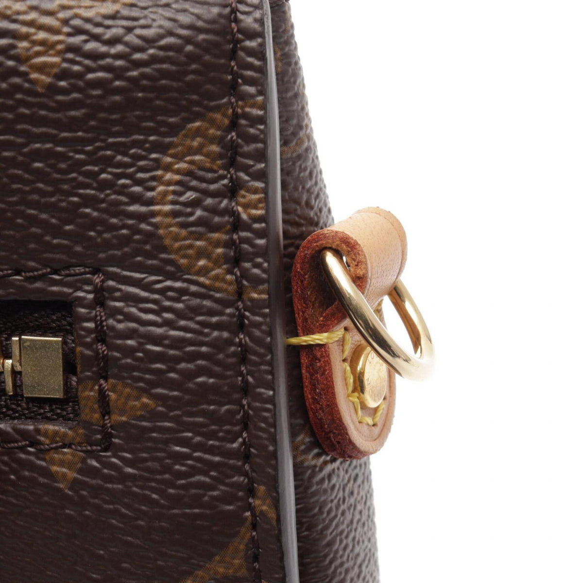 Louis Vuitton Brown Coated Canvas Pvc Leather Handbag Pochette (Pre-Owned)