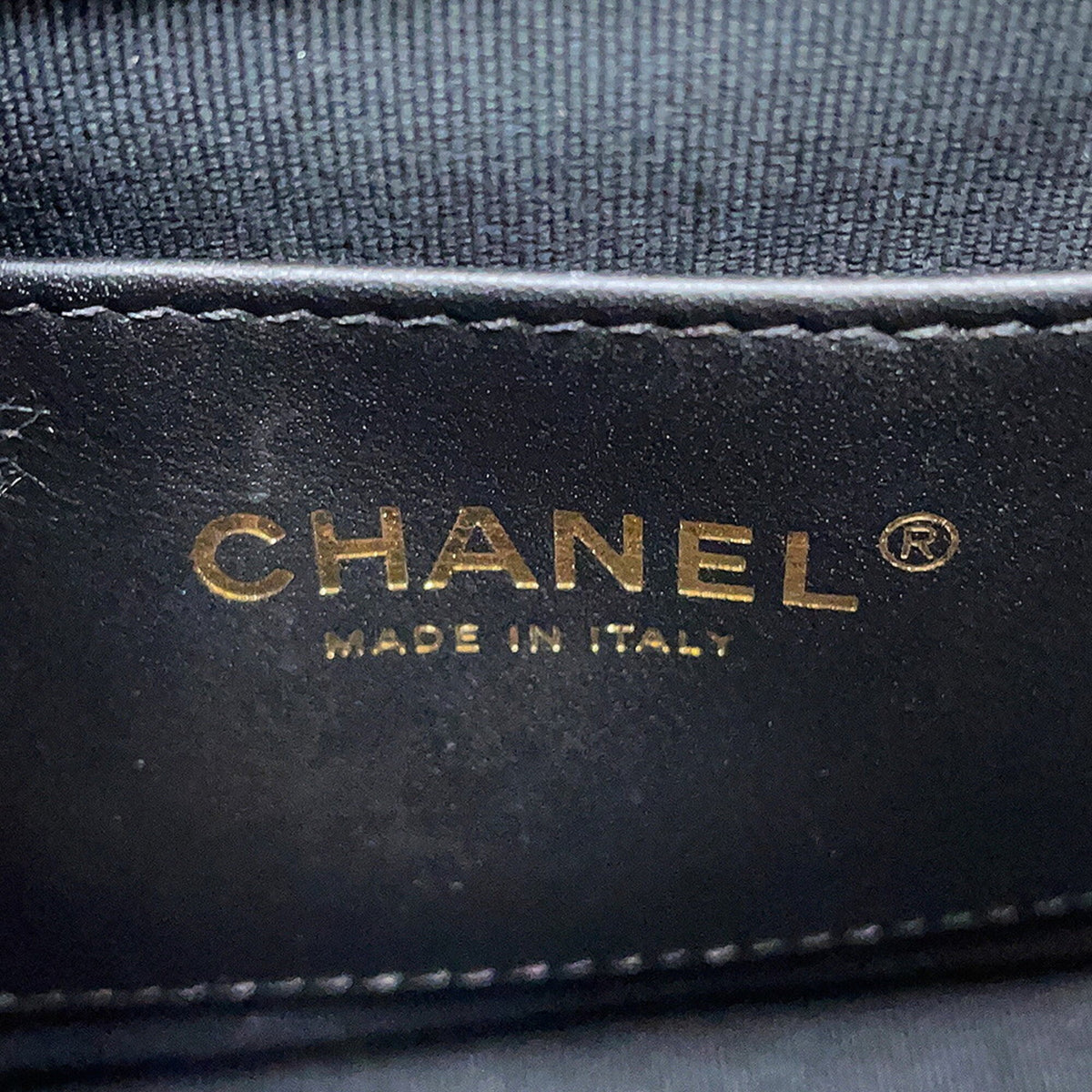 Chanel Matelasse Black Grained Calfskin Handbag Shoulder Bag (Pre-Owned)