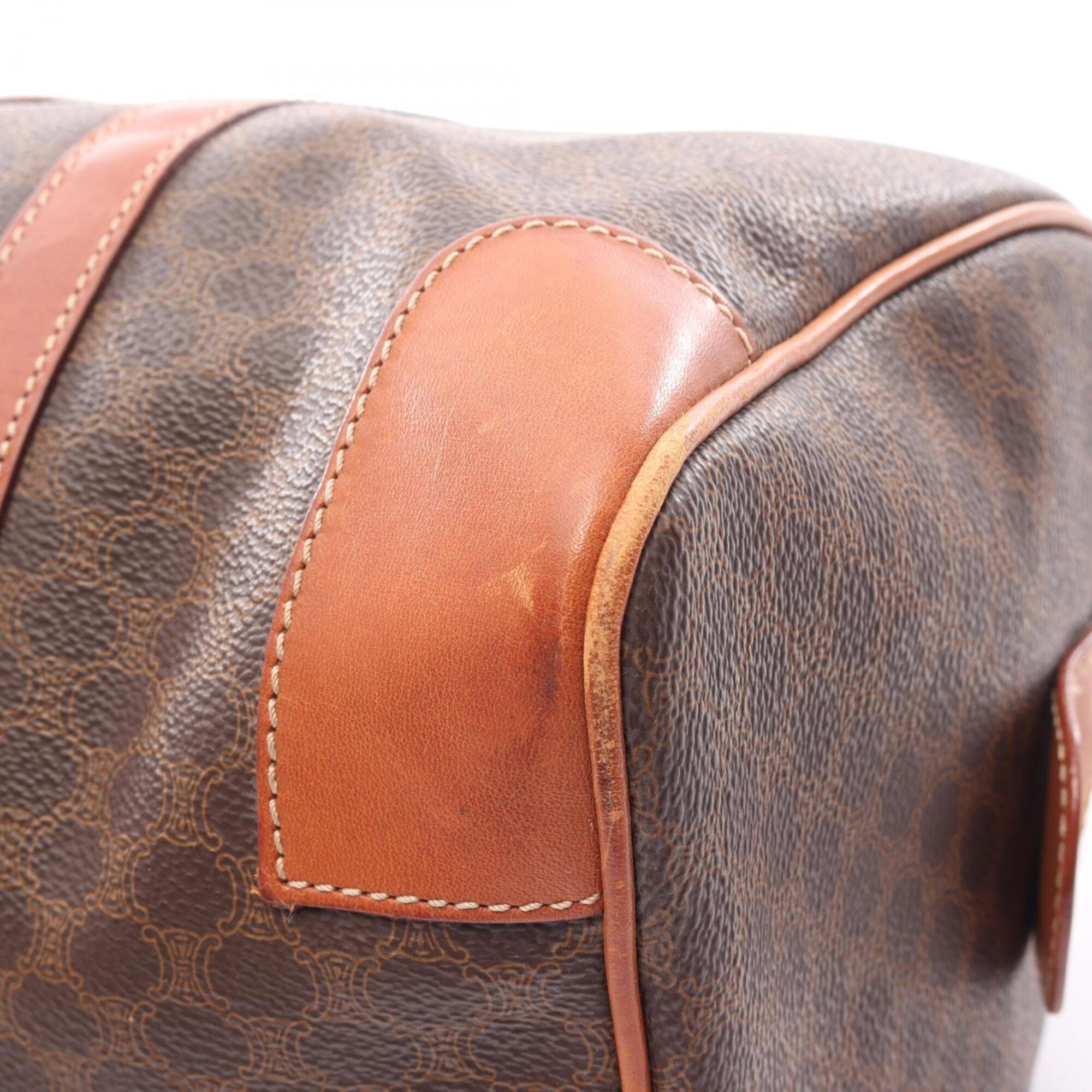 Celine Brown Coated Canvas Pvc Leather Handbag Tote Bag (Pre-Owned)