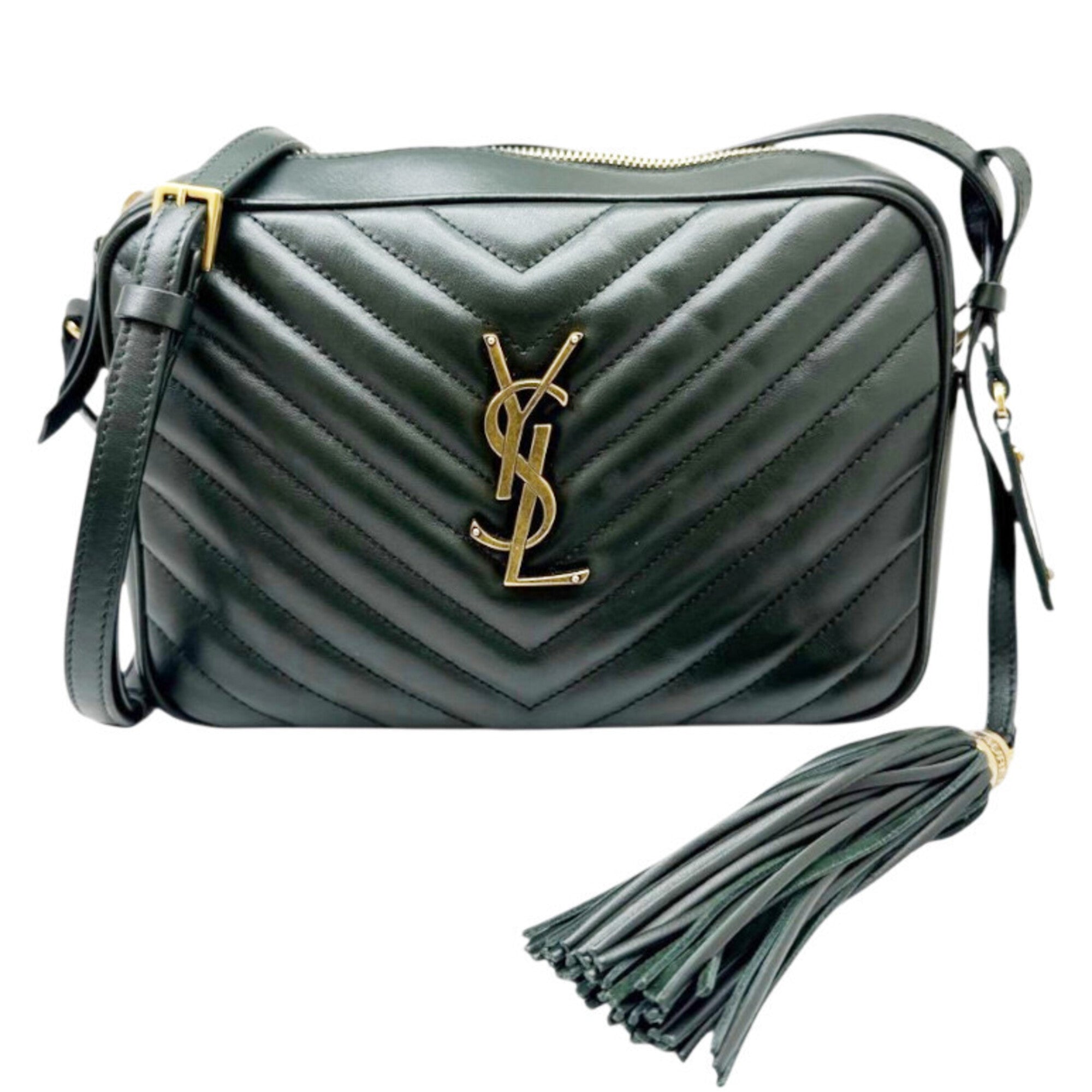 Saint Laurent Green Leather Shoulder Bag (Pre-Owned)