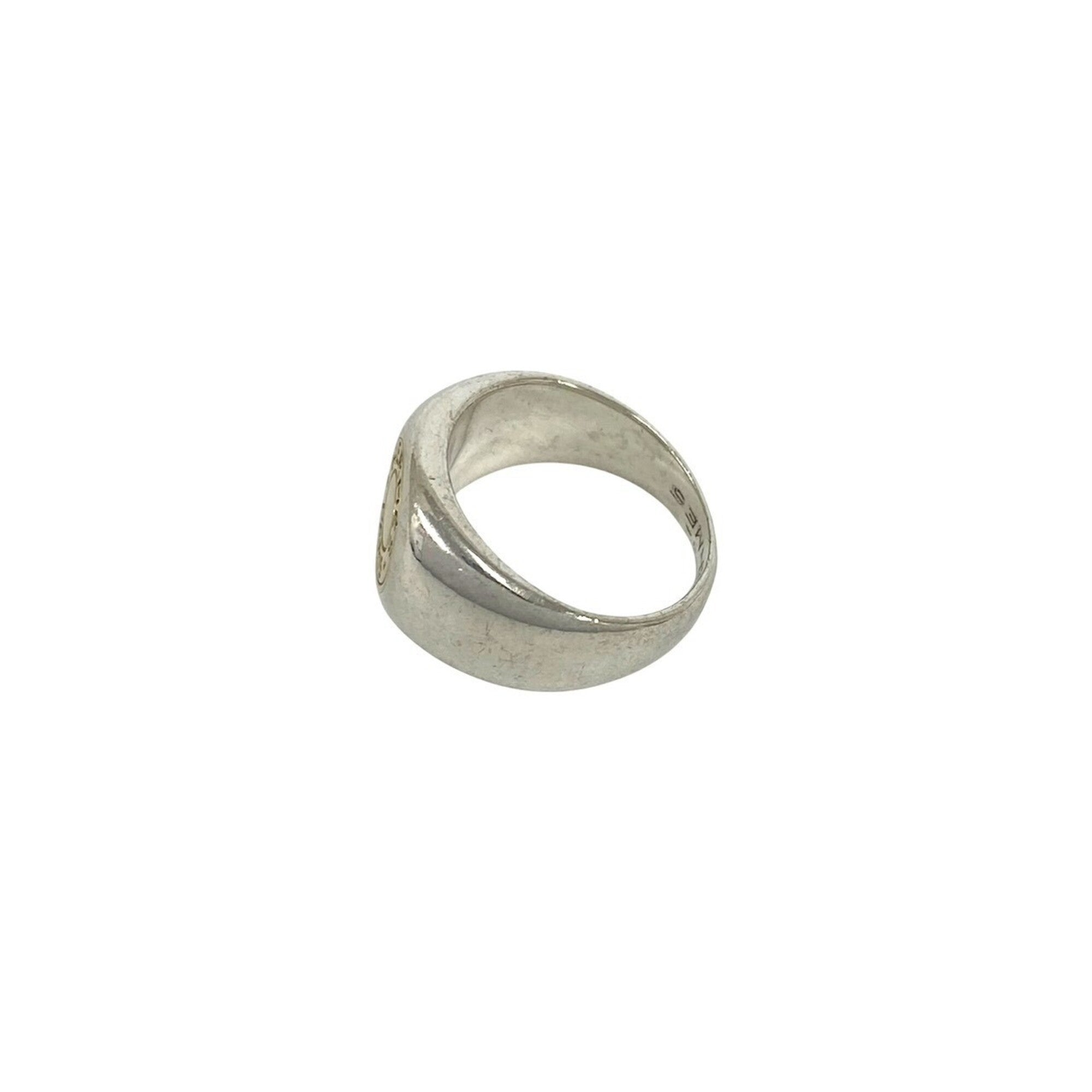 Hermes Gold Silver Yellow Gold (18K) Silver 925 Band Ring (Pre-Owned)