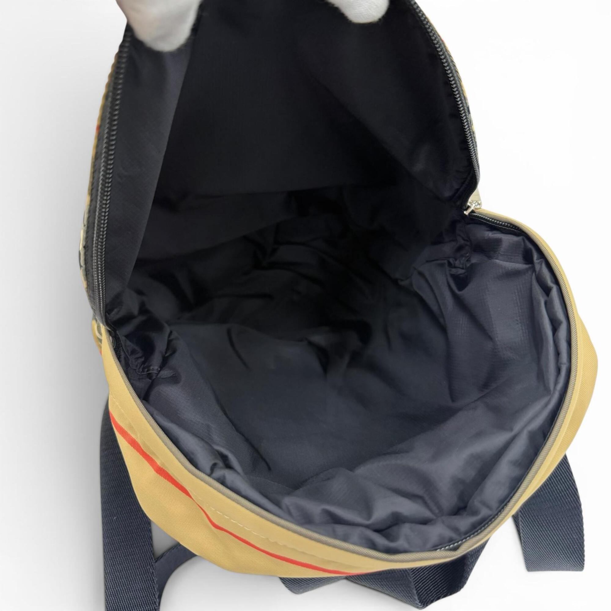 Burberry Beige Nylon Leather Backpack Sling Bag (Pre-Owned)