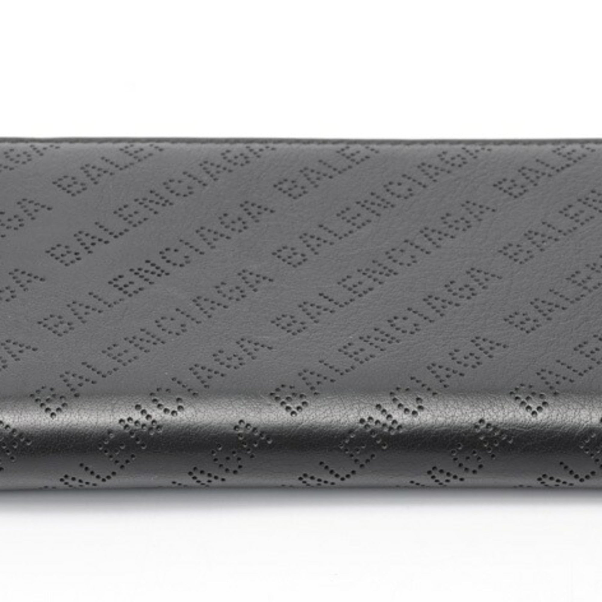 Balenciaga Black Leather Coin Purse/Coin Case (Pre-Owned)
