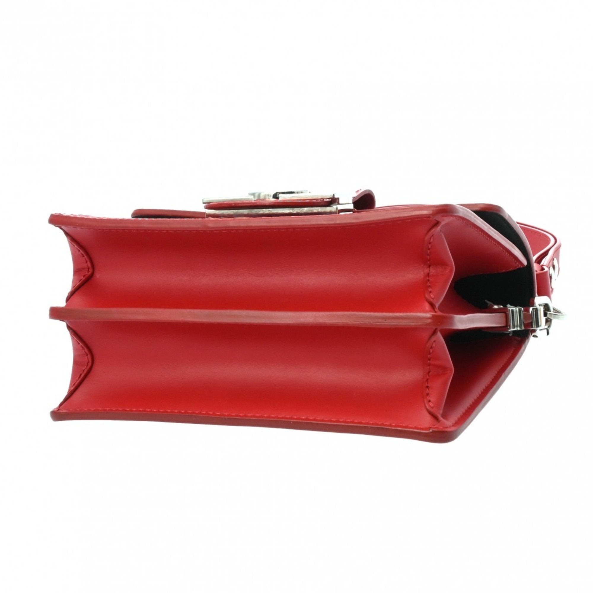 Louis Vuitton Red Color Leather Shoulder Bag (Pre-Owned)