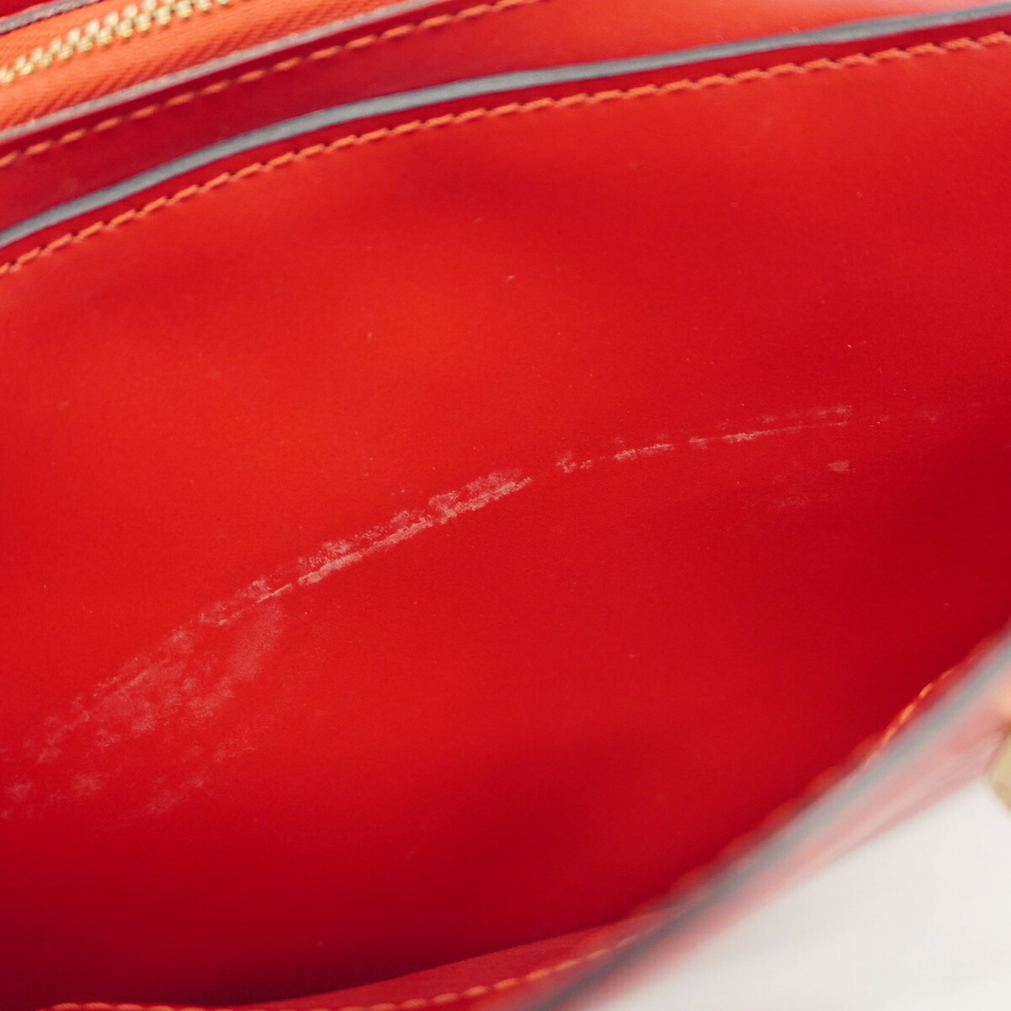 Louis Vuitton Castilian Red Handbag (Pre-Owned)