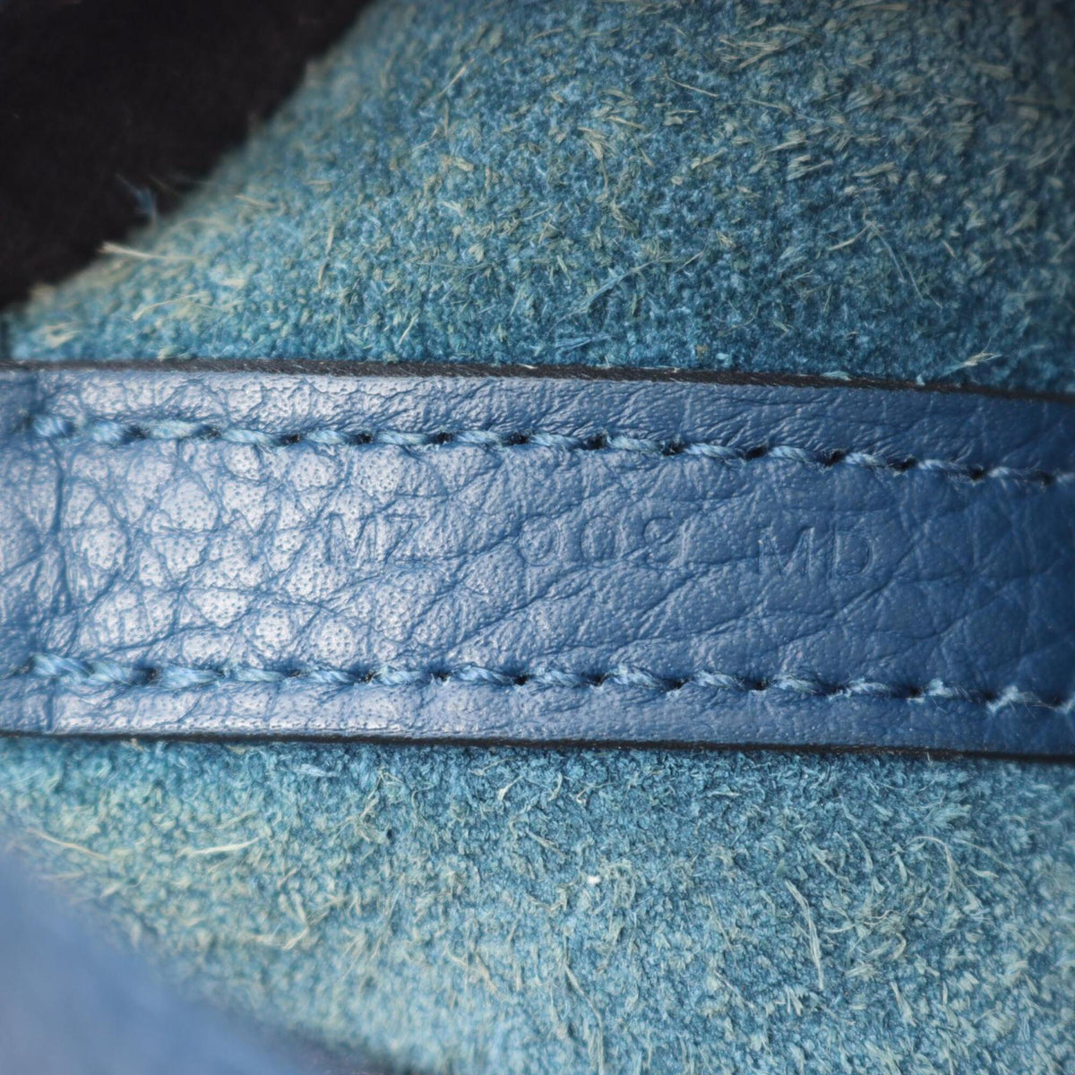 Hermes Blue Taurillon Clemence Leather Handbag (Pre-Owned)