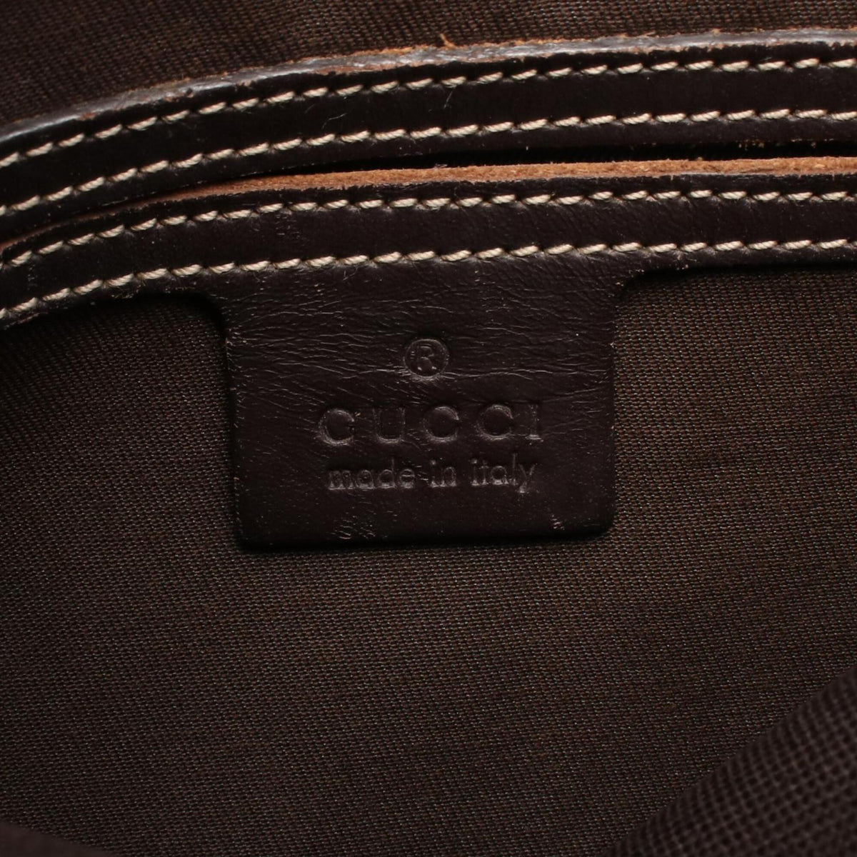 Gucci Beige Brown Pvc Leather Handbag Shoulder Bag (Pre-Owned)