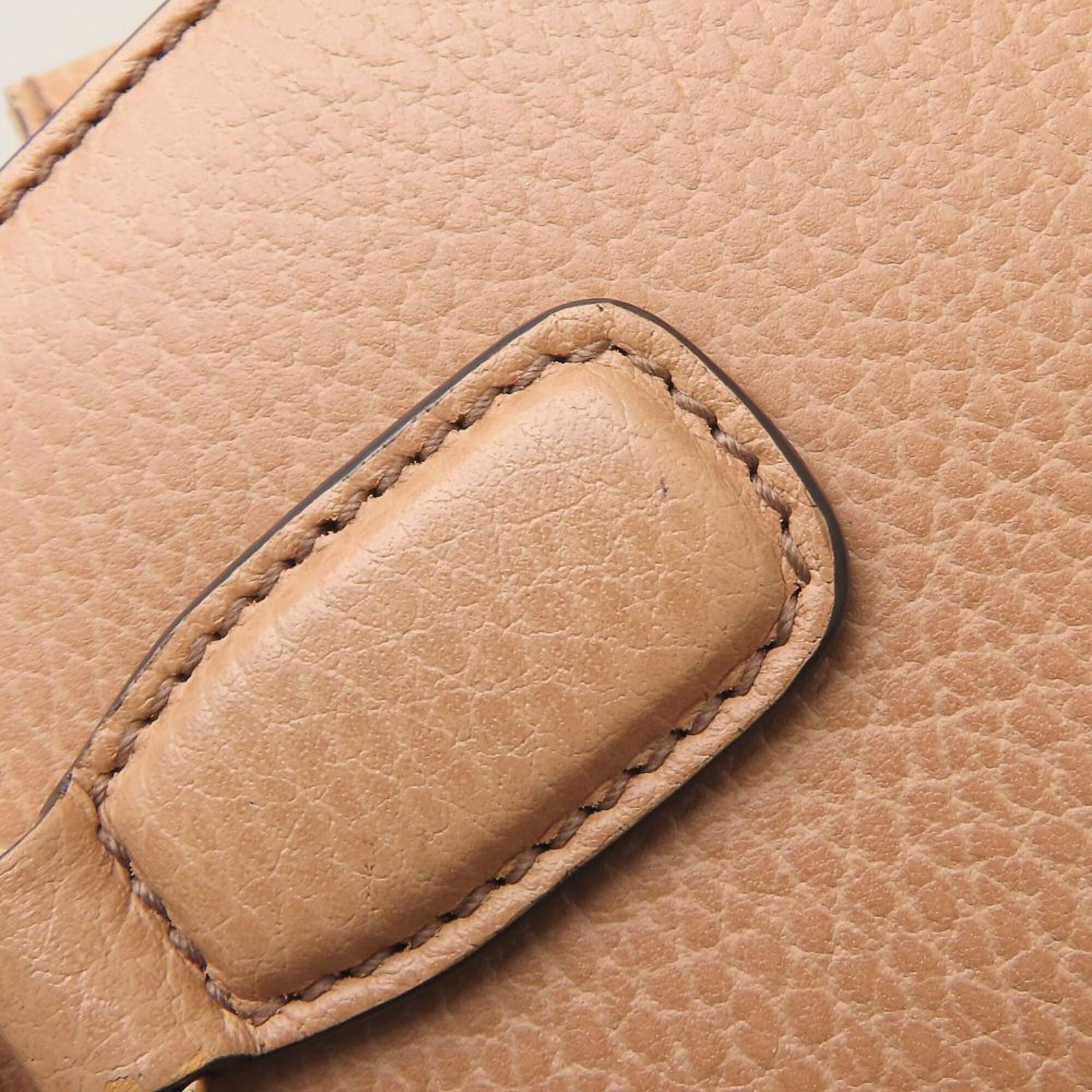 Gucci Beige Leather Handbag (Pre-Owned)