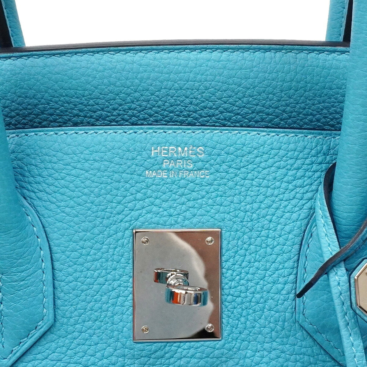 Hermes Turquoise Togo Leather Handbag (Pre-Owned)