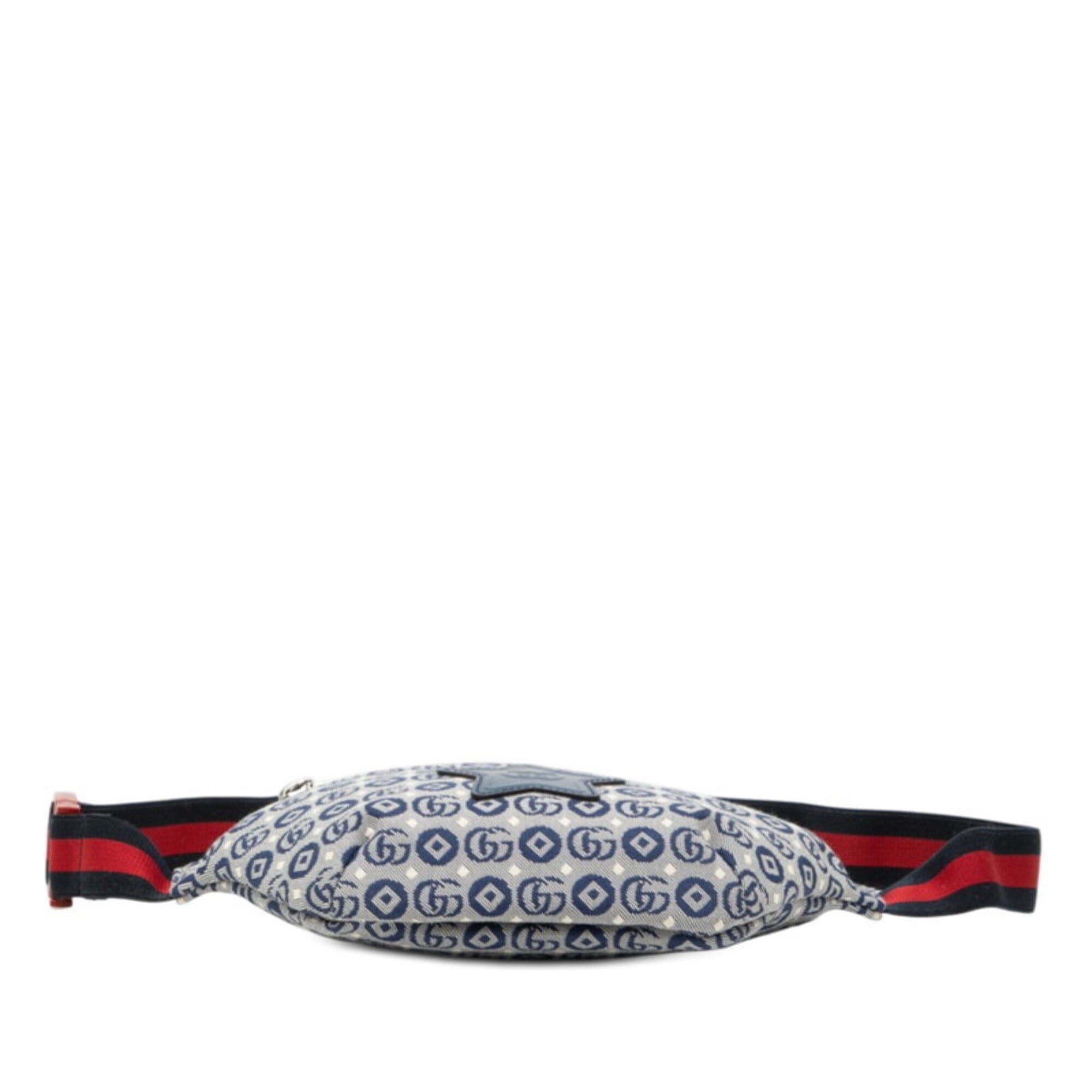 Gucci Multi-Color Navy Canvas Sling Bag (Pre-Owned)