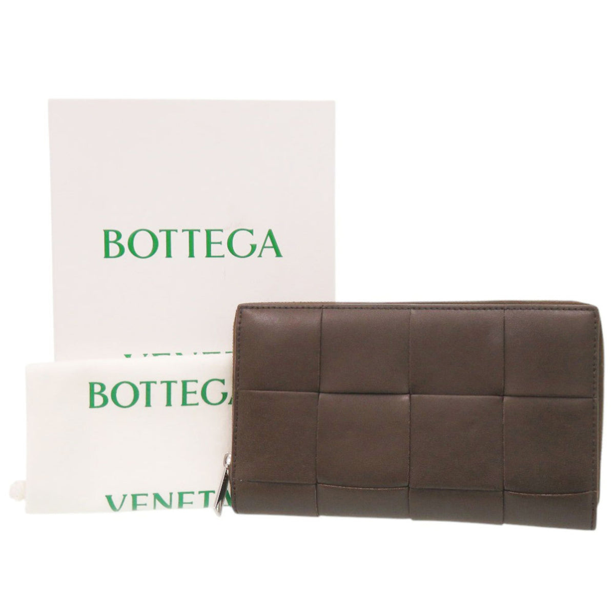 Bottega Veneta Brown Leather Long Wallet (Bi-Fold) (Pre-Owned)