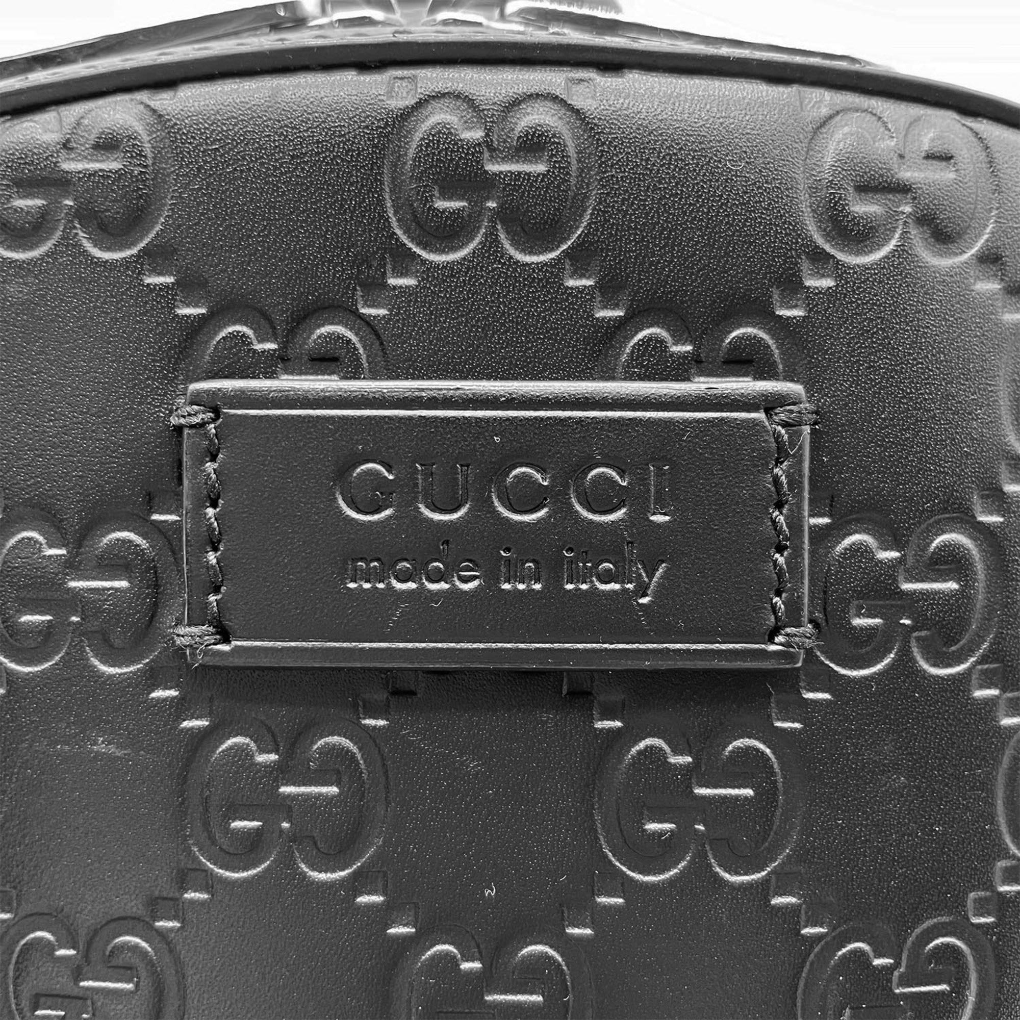 Gucci Black Leather Backpack (Pre-Owned)